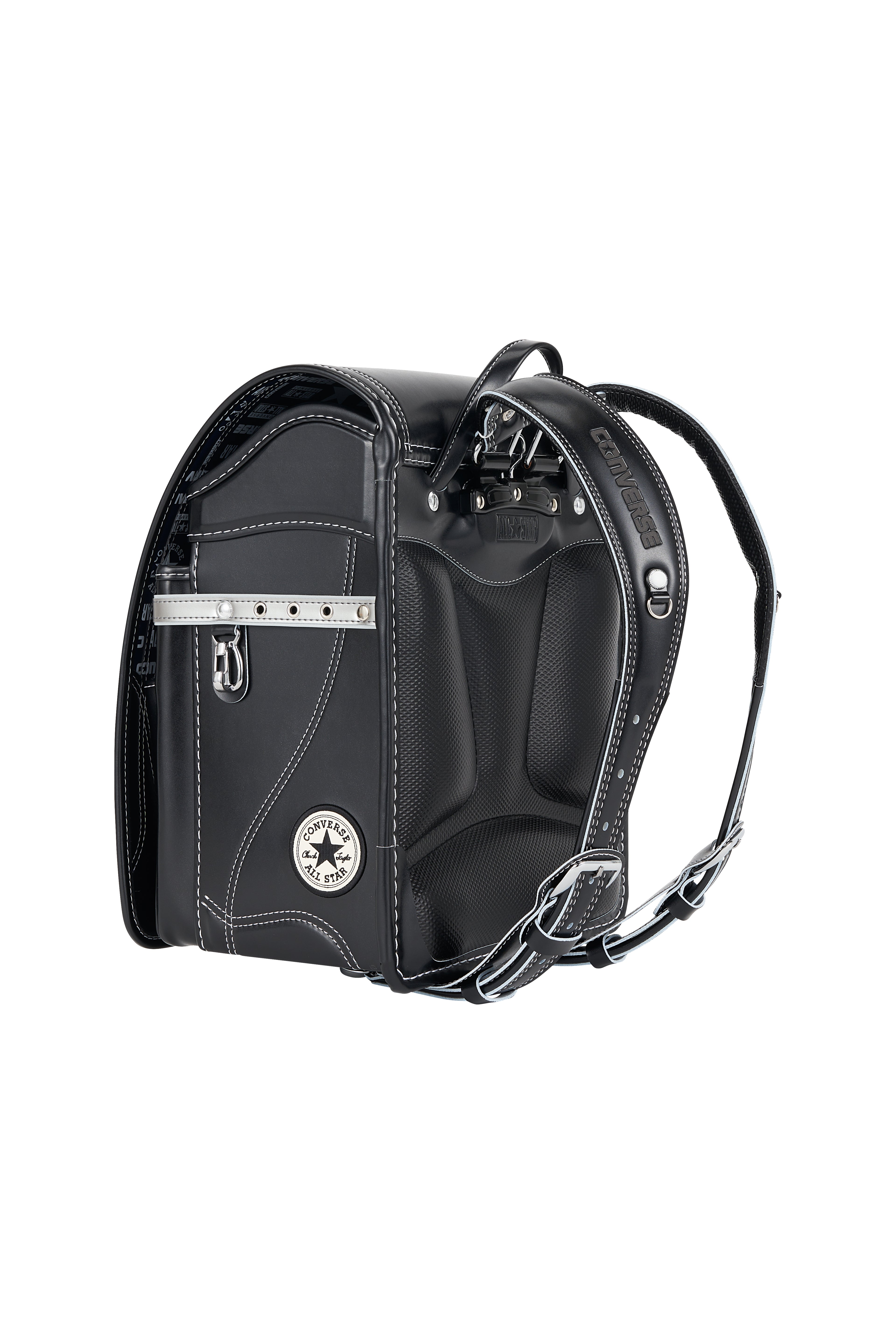 キッズアミ/ナース鞄工 CONVERSE オールスターモデル ブラック×シルバー/ホワイト