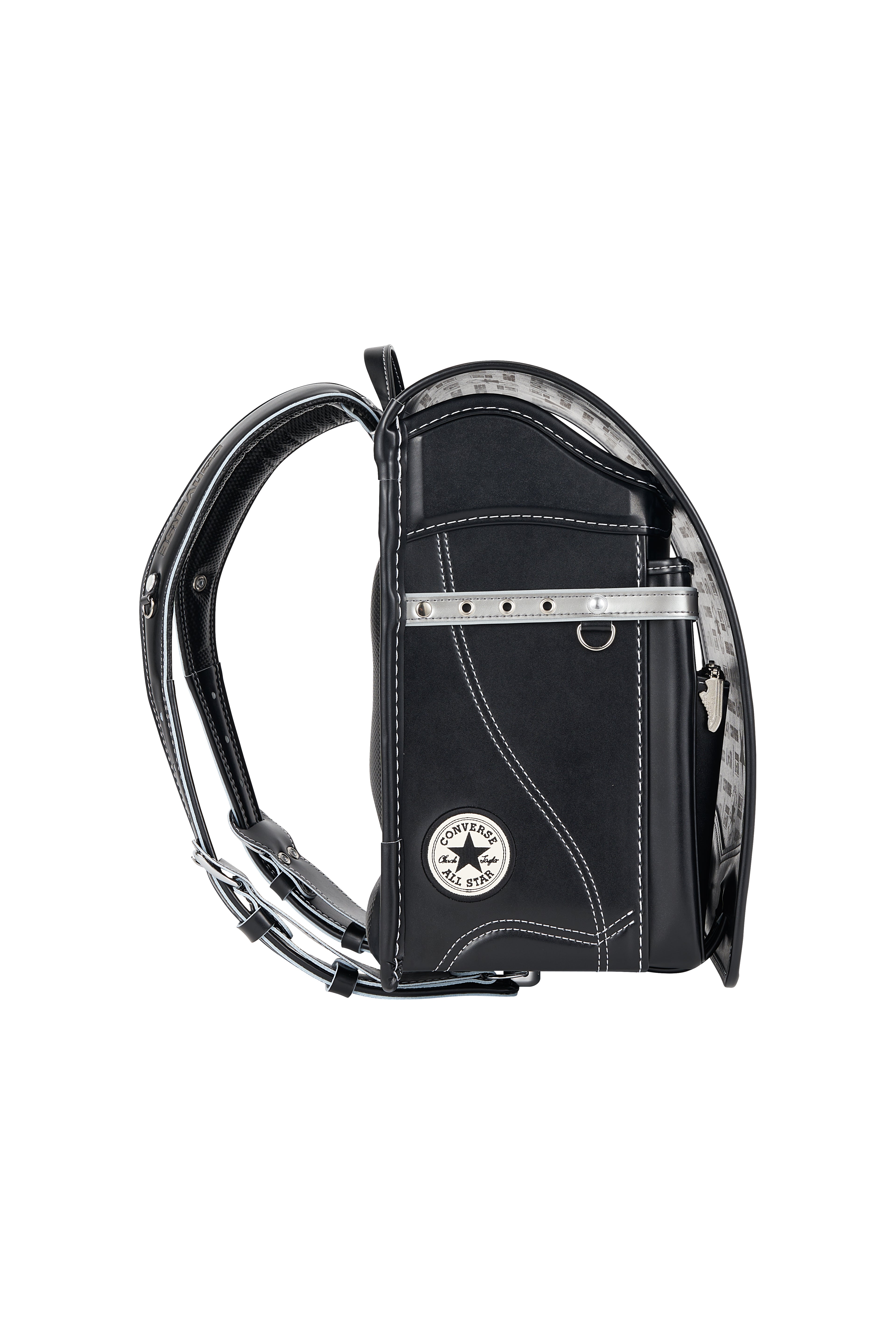 キッズアミ/ナース鞄工 CONVERSE オールスターモデル ブラック×シルバー/ホワイト
