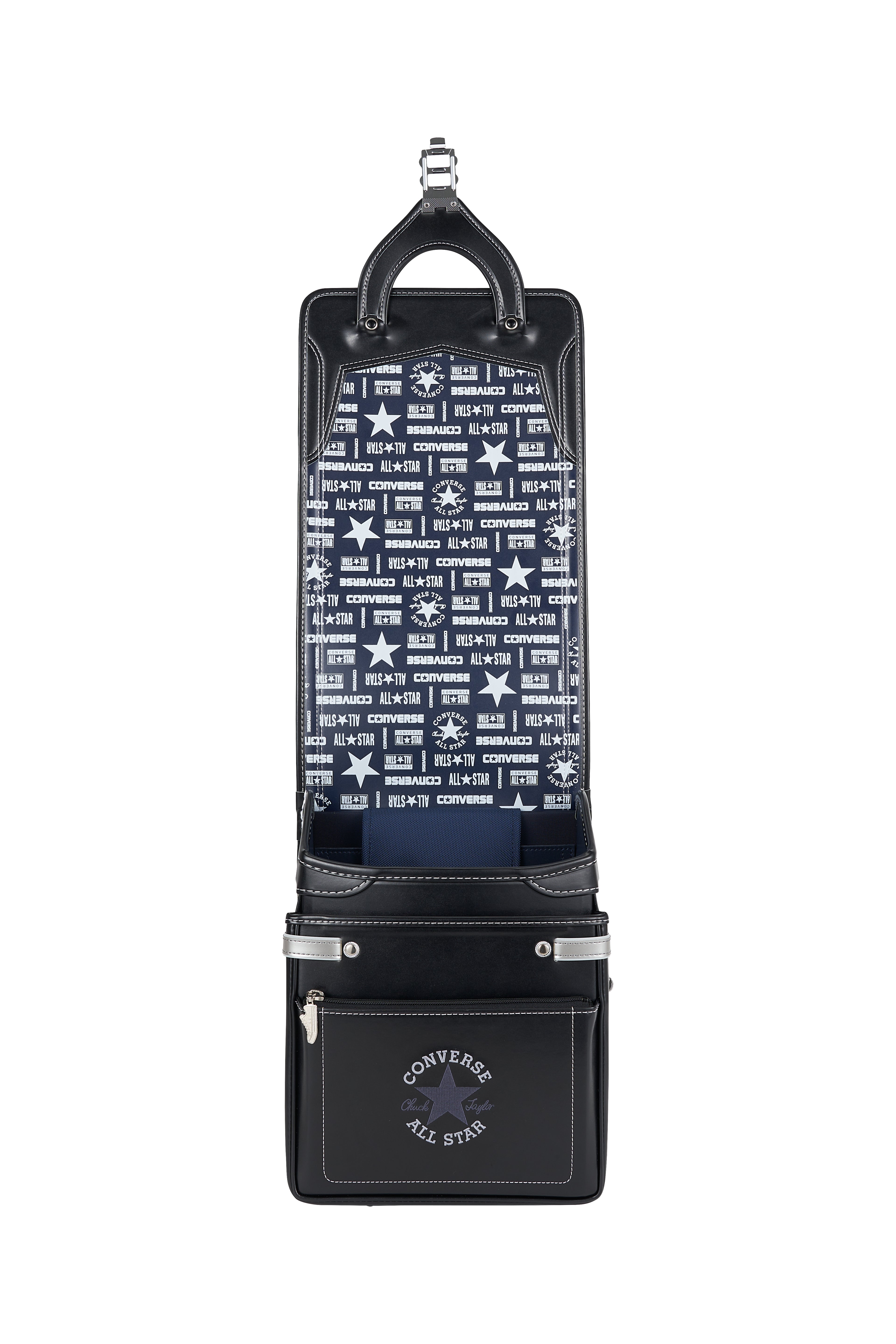 キッズアミ/ナース鞄工 CONVERSE オールスターモデル ブラック×シルバー/ホワイト