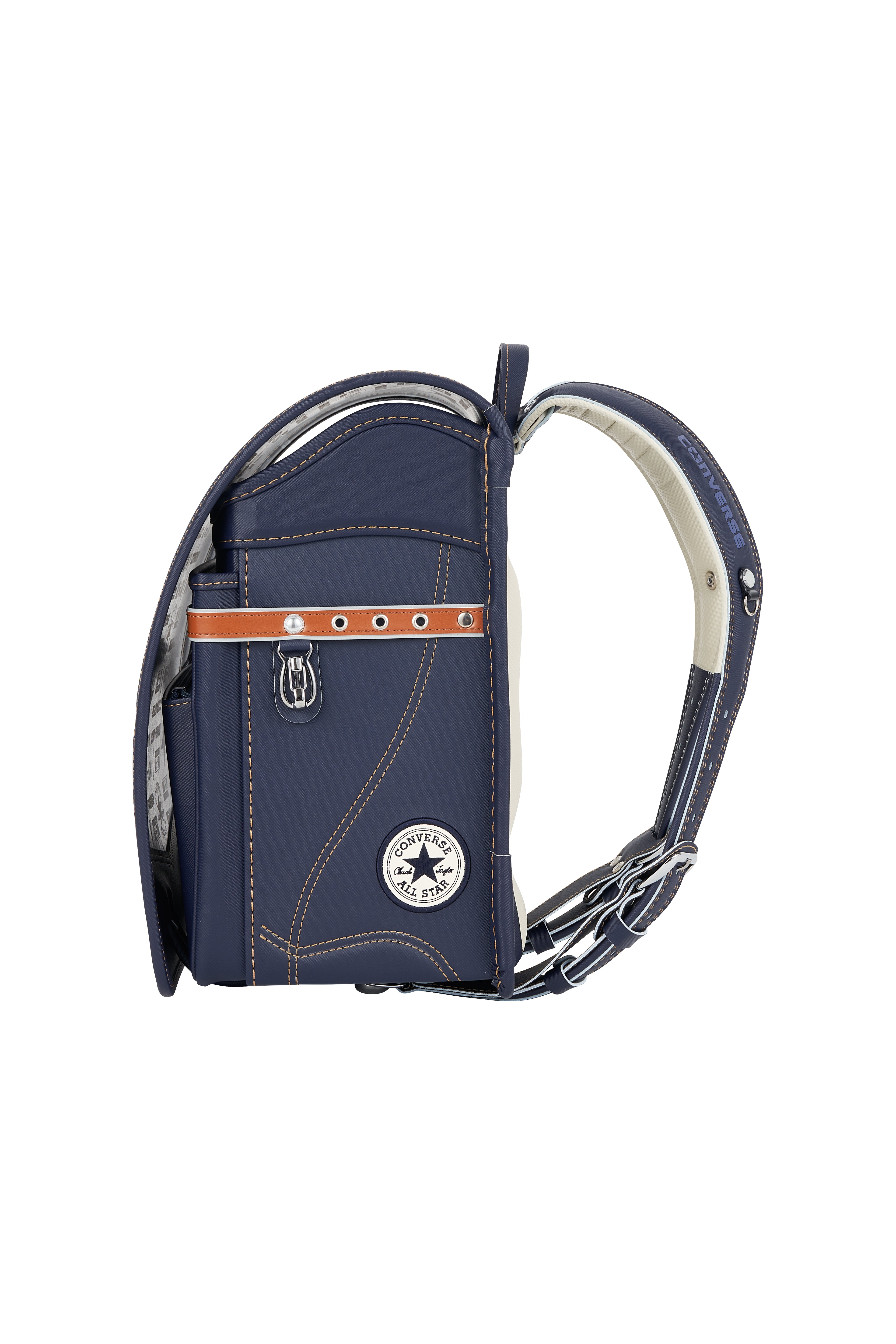 キッズアミ/ナース鞄工 CONVERSE オールスターモデル デニム×キャメル/ホワイト