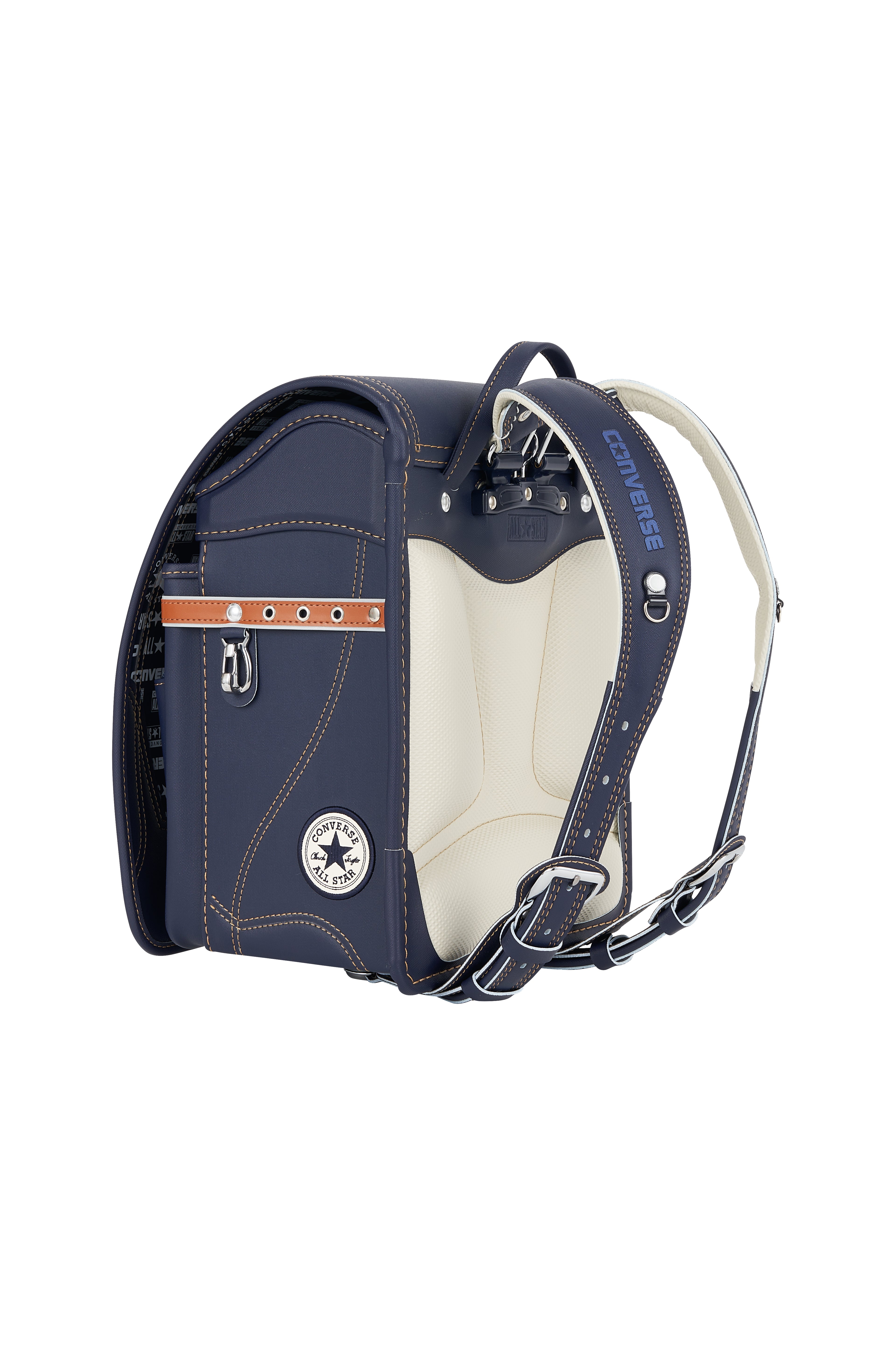 キッズアミ/ナース鞄工 CONVERSE オールスターモデル デニム×キャメル/ホワイト