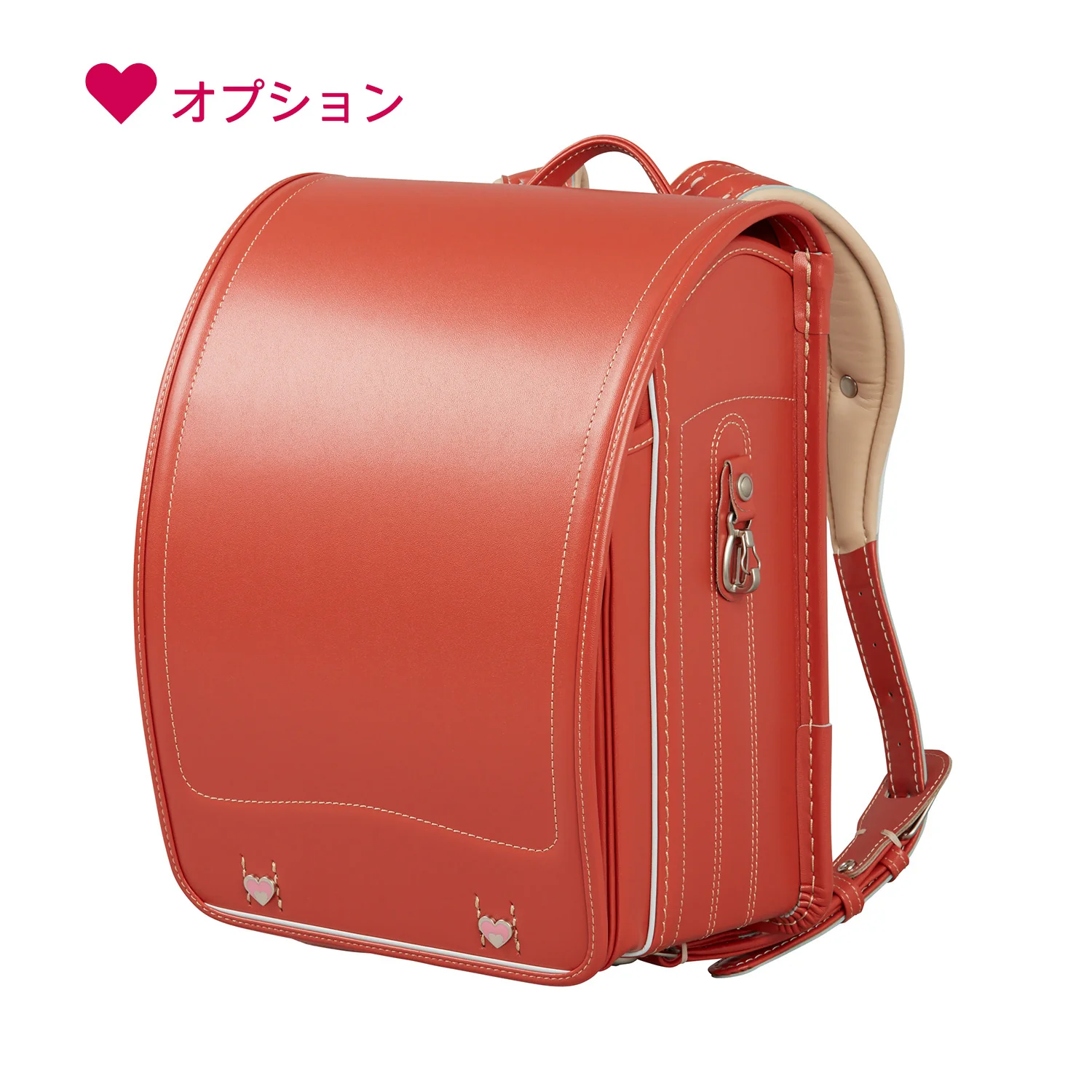 オオバ 牛革ダイヤモンドカーフ®・スタンダード ブリックオレンジ