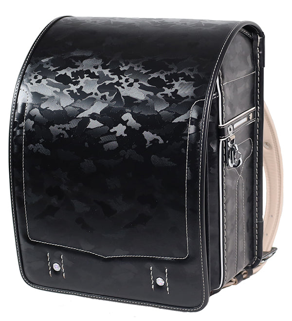 松山製鞄 牛革迷彩 黒