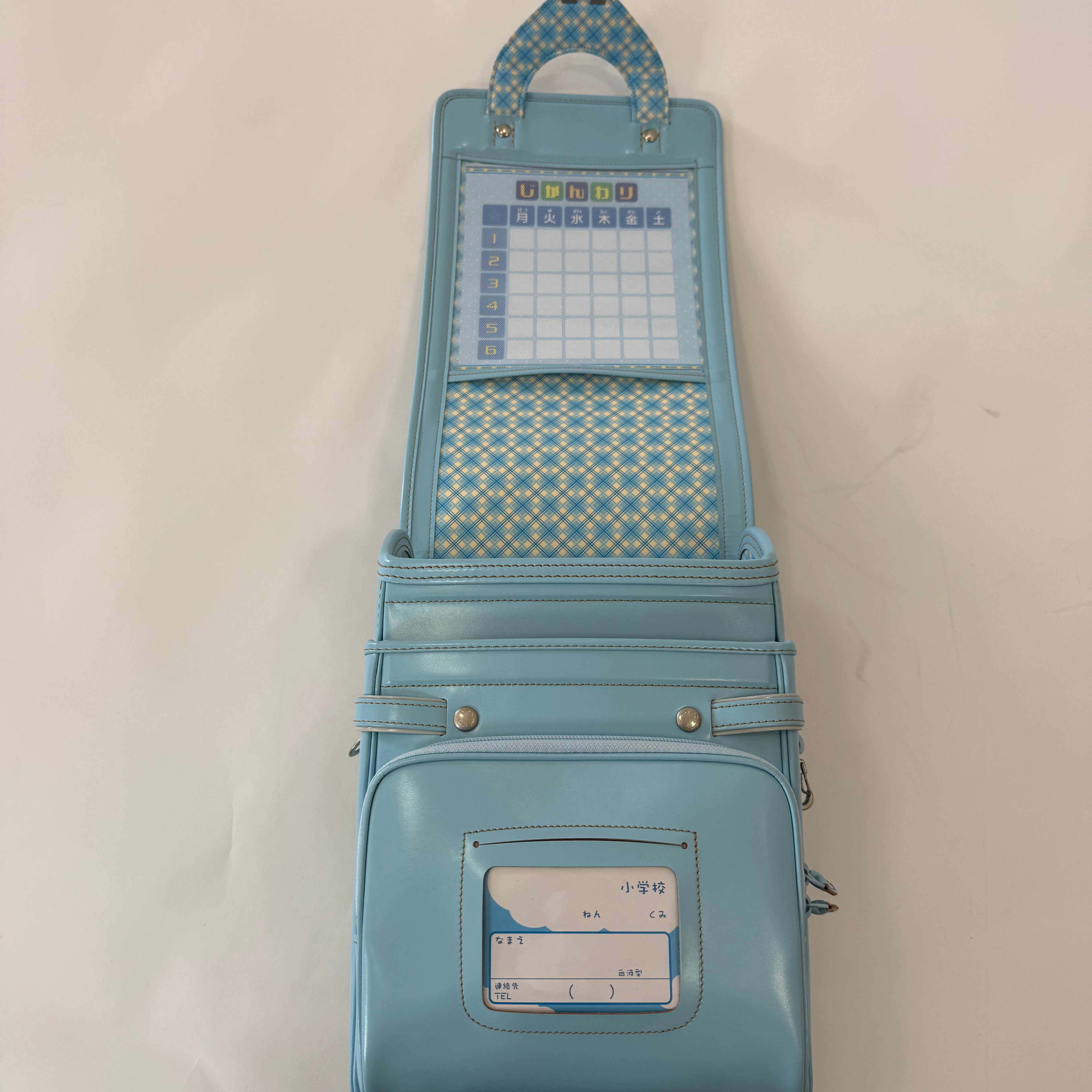 【アウトレット】五十嵐製作所 総牛革セミ光沢 スカイ×ゴールド