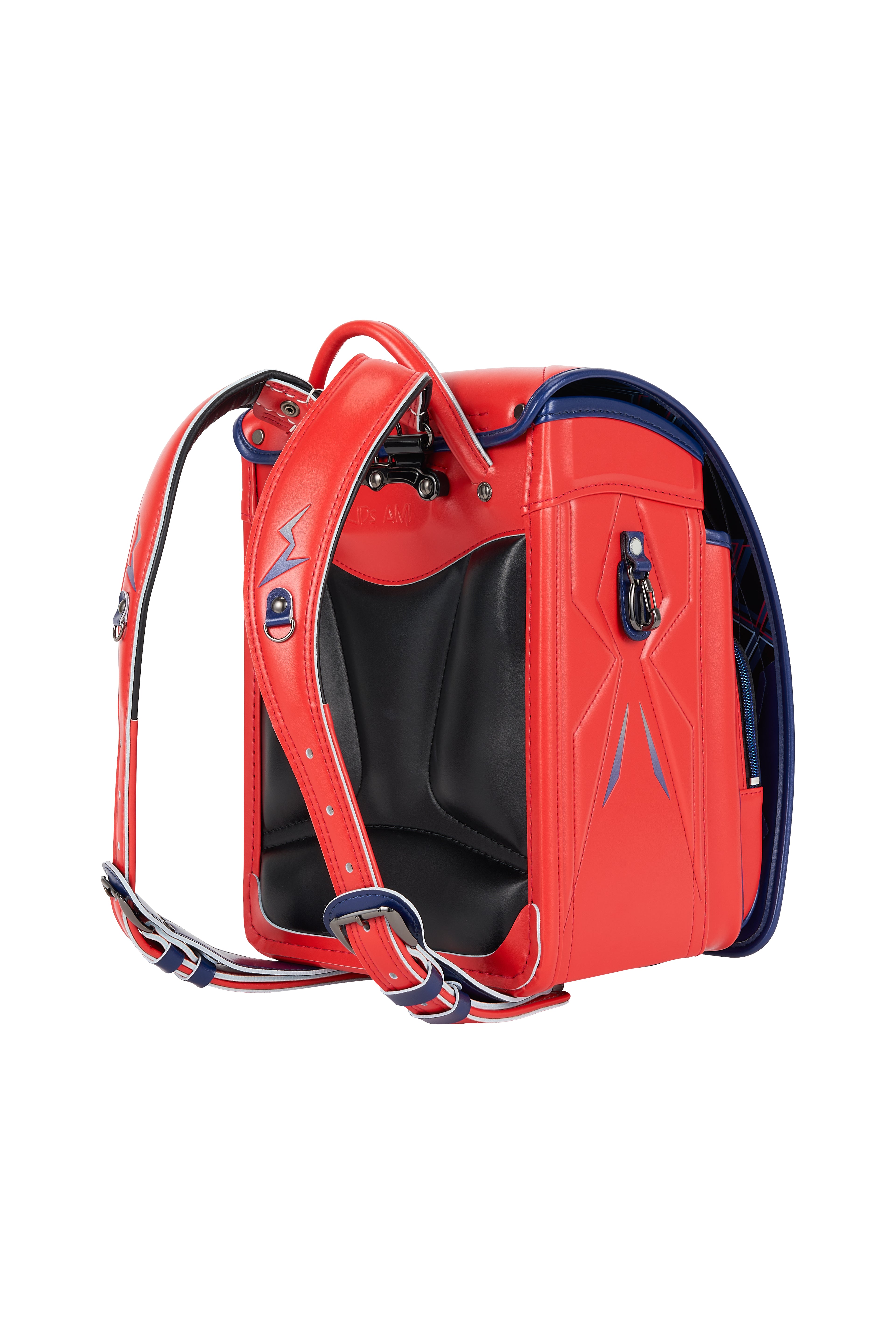 キッズアミ/ナース鞄工 アメコミヒーロー オレンジバーミリオン×マリンブルー