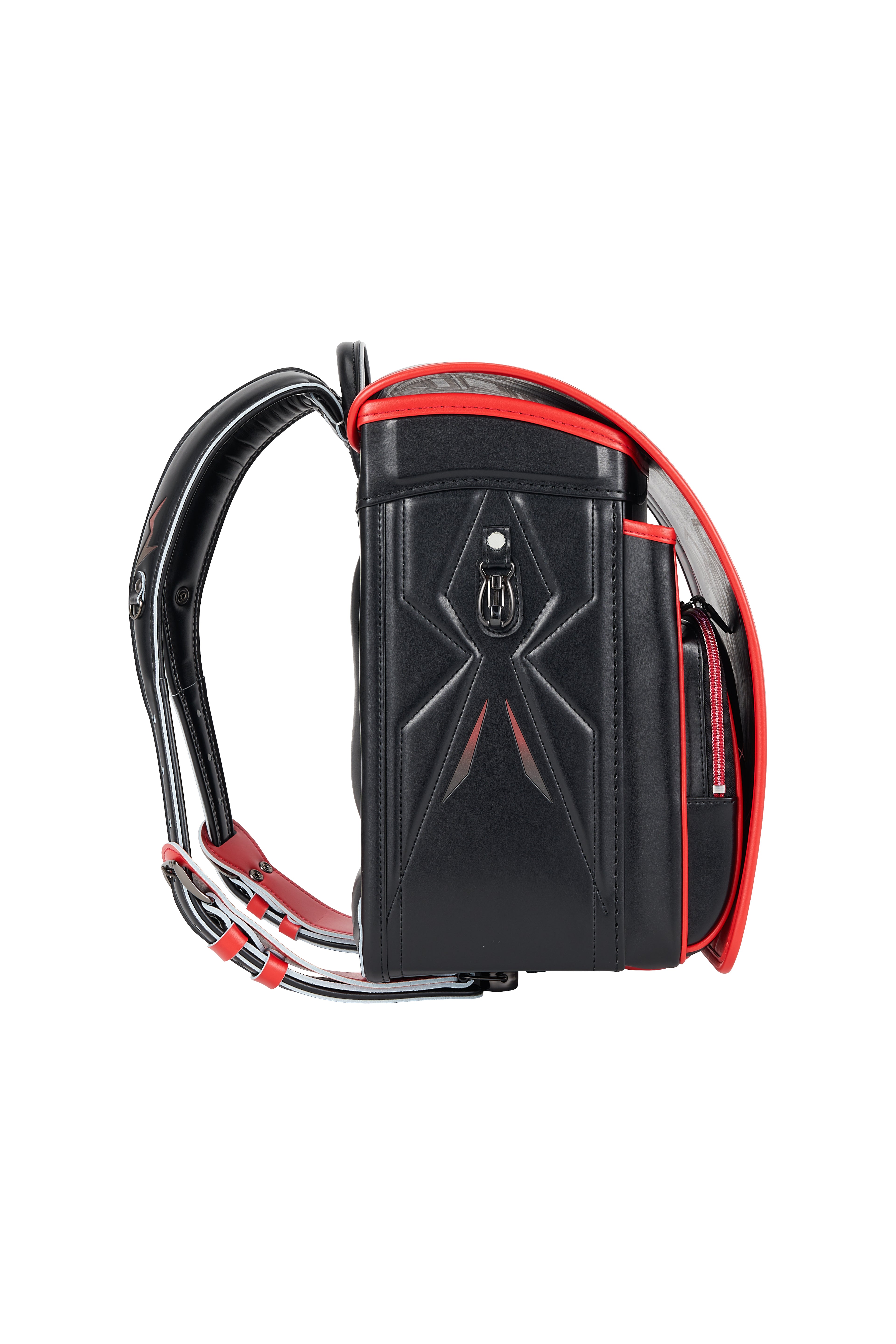 キッズアミ/ナース鞄工 アメコミヒーロー ブラック×オレンジバーミリオン