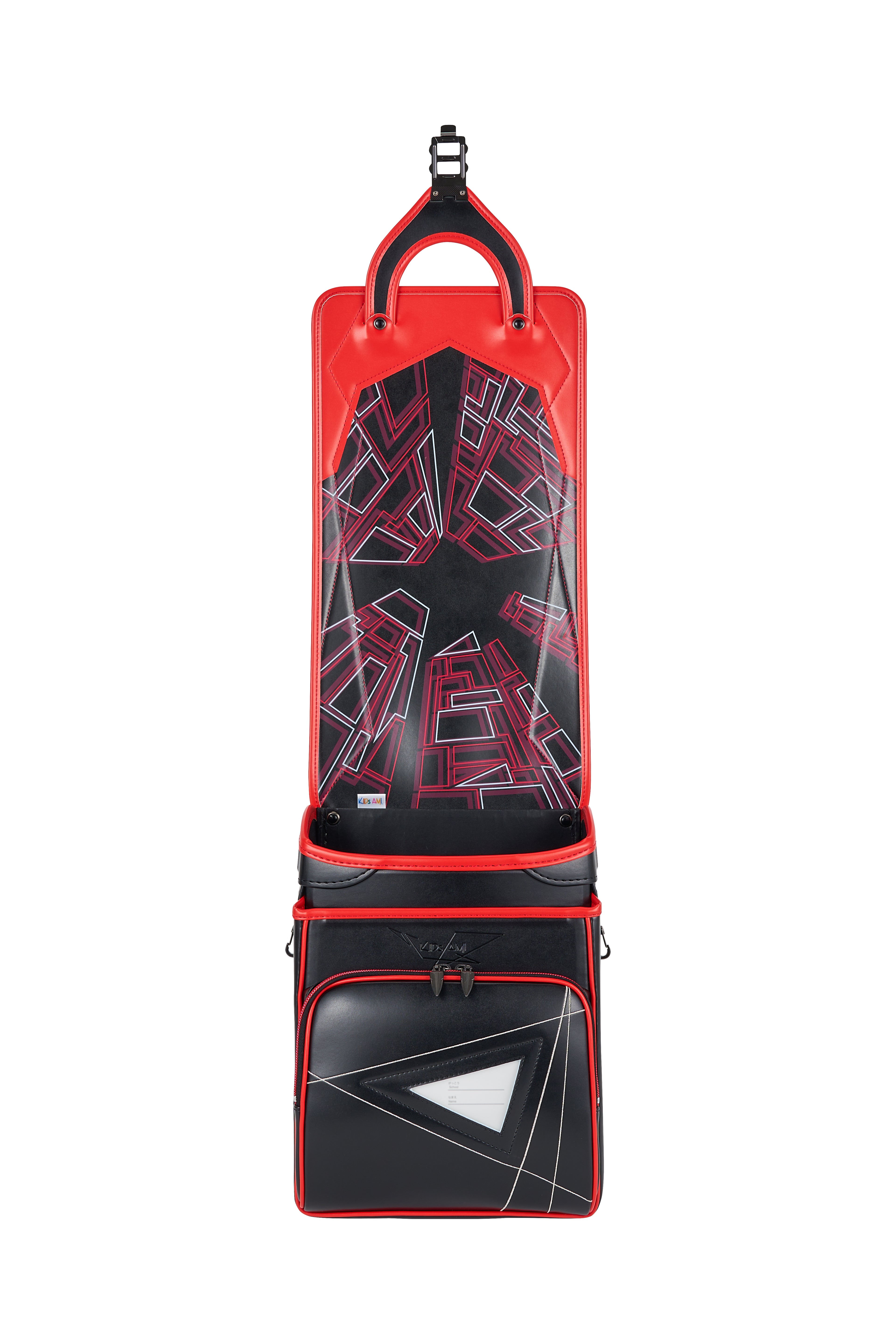 キッズアミ/ナース鞄工 アメコミヒーロー ブラック×オレンジバーミリオン