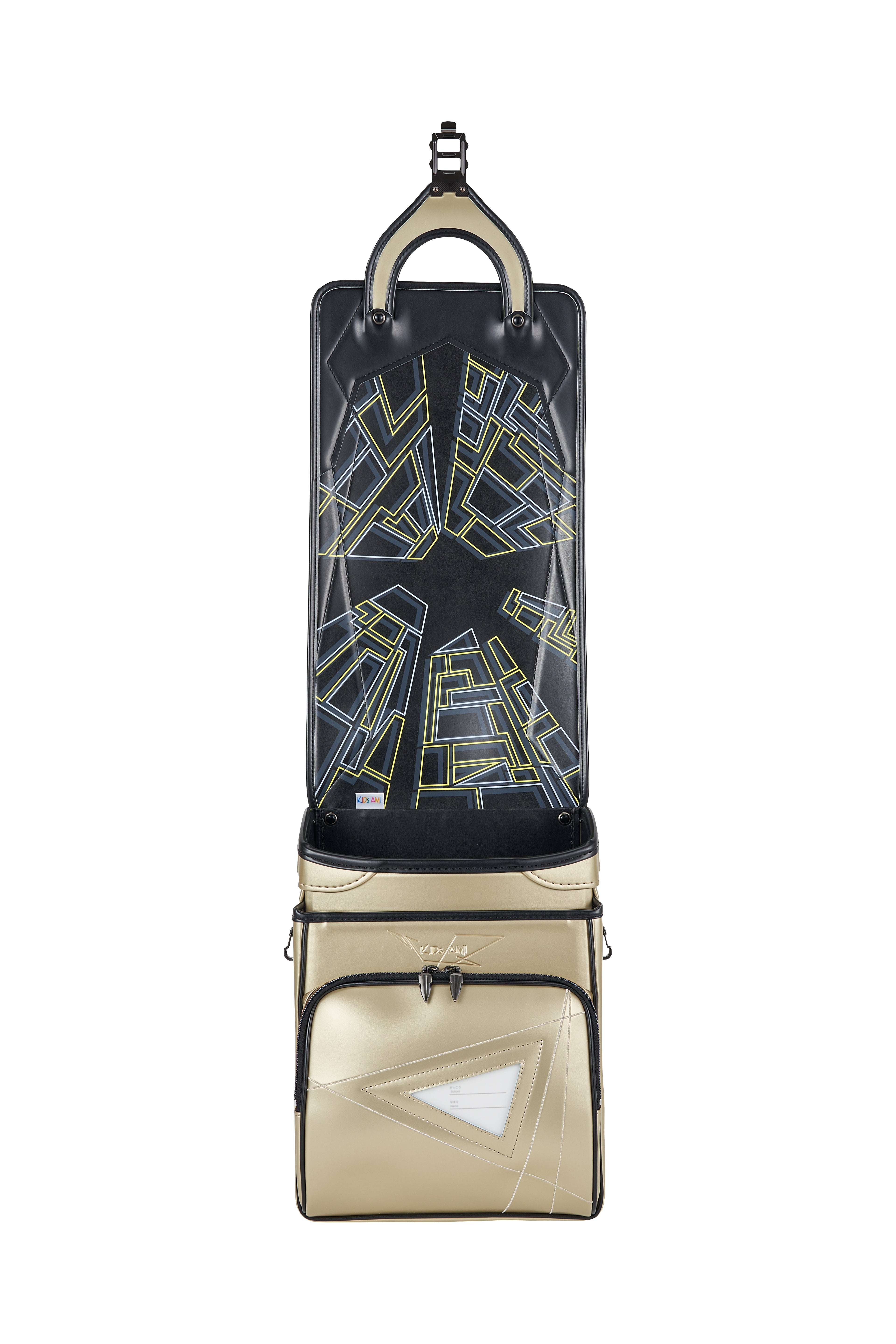 キッズアミ/ナース鞄工 アメコミヒーロー シャンパンゴールド×ブラック