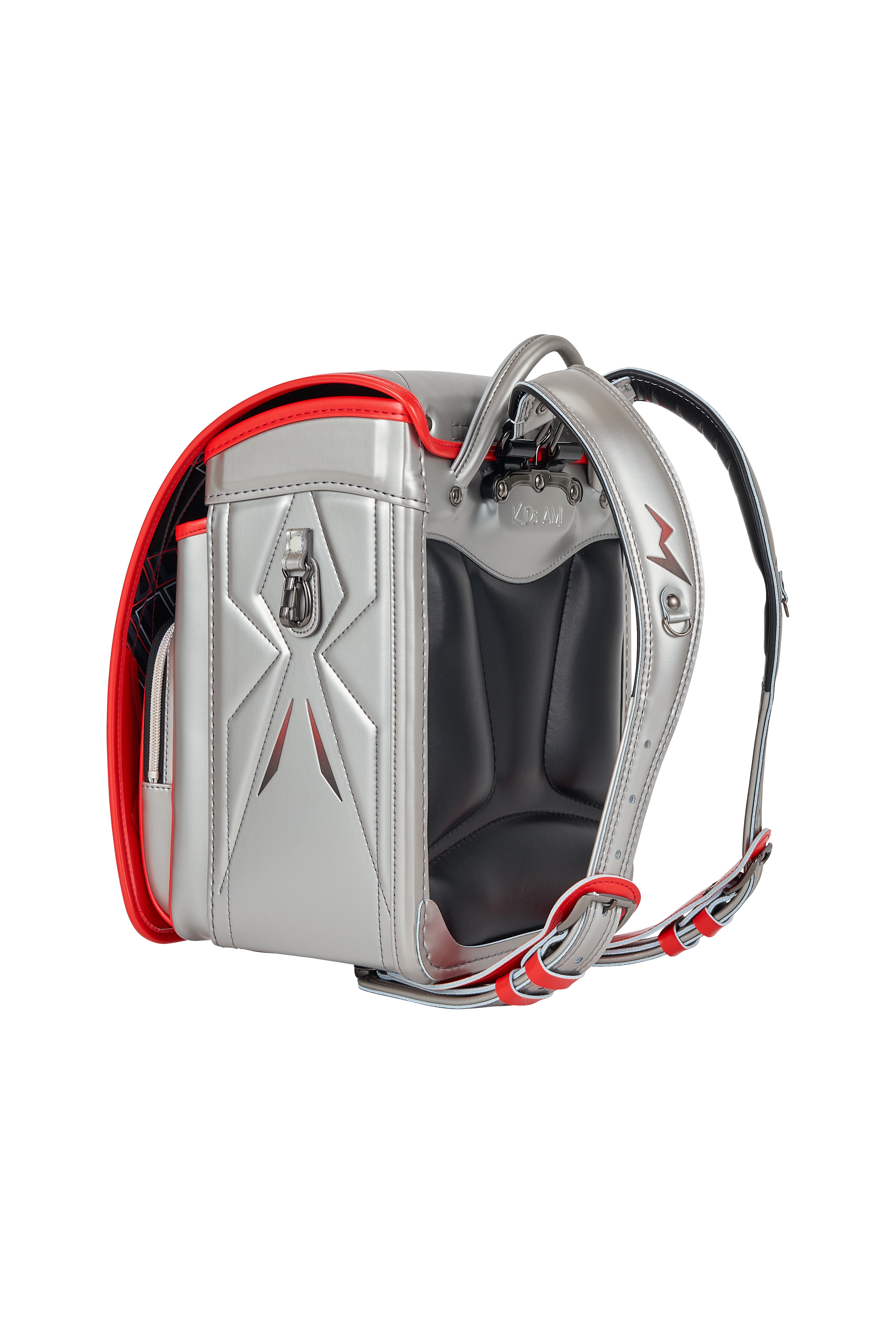 キッズアミ/ナース鞄工 アメコミヒーロー シルバー×オレンジバーミリオン