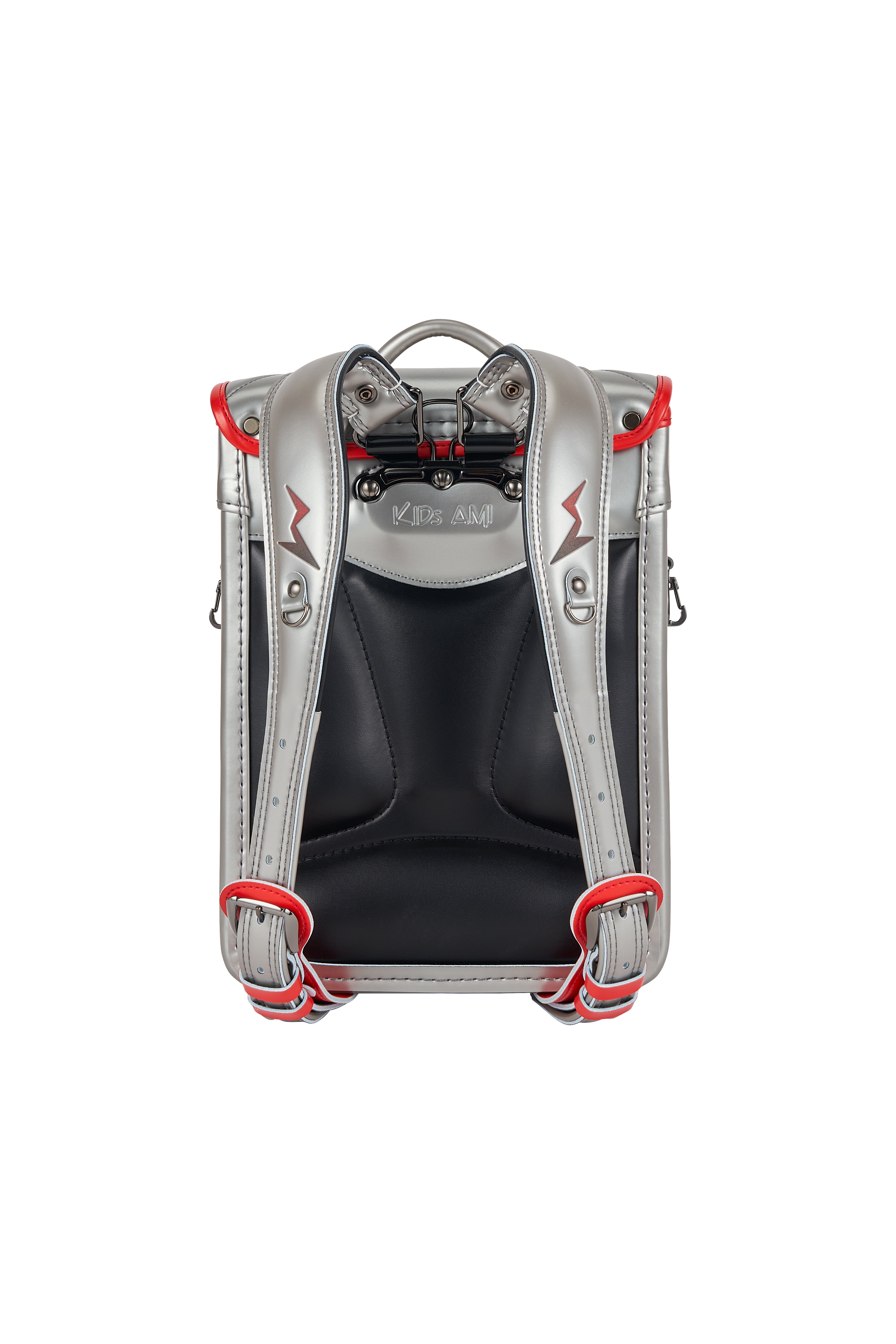 キッズアミ/ナース鞄工 アメコミヒーロー シルバー×オレンジバーミリオン