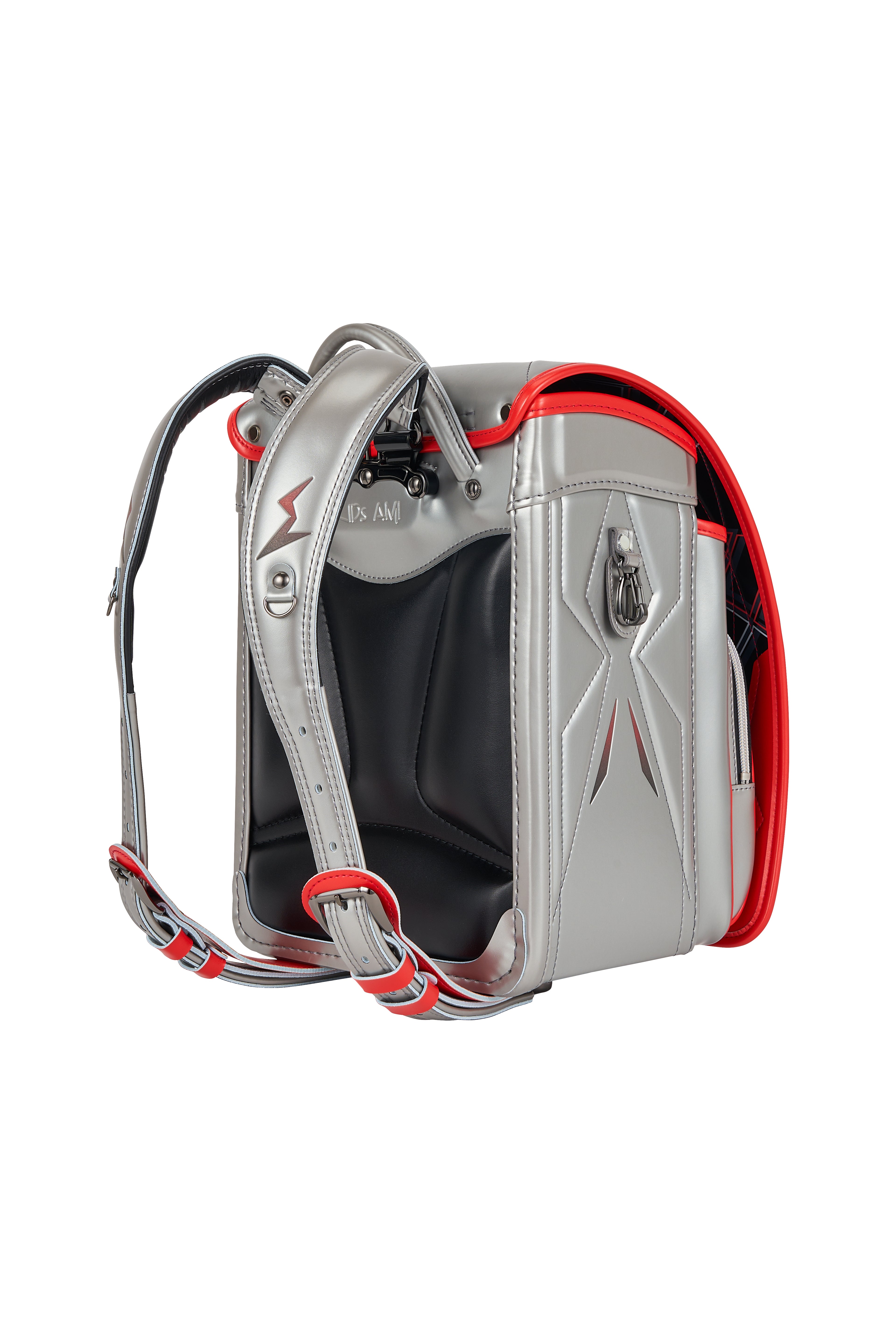 キッズアミ/ナース鞄工 アメコミヒーロー シルバー×オレンジバーミリオン