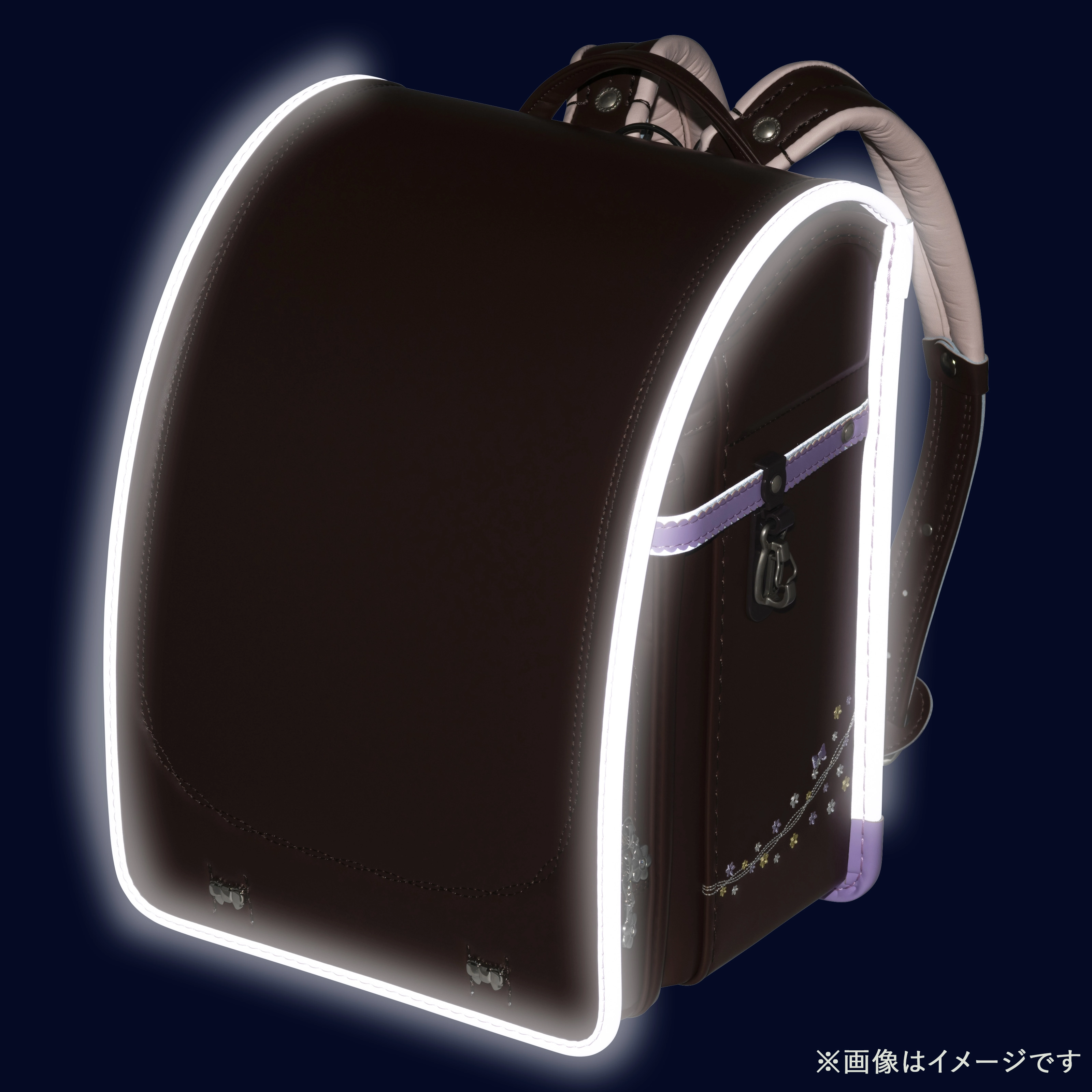 フィットちゃん プティガール 安ピカッ×楽ッション ココアブラウン×ラベンダー
