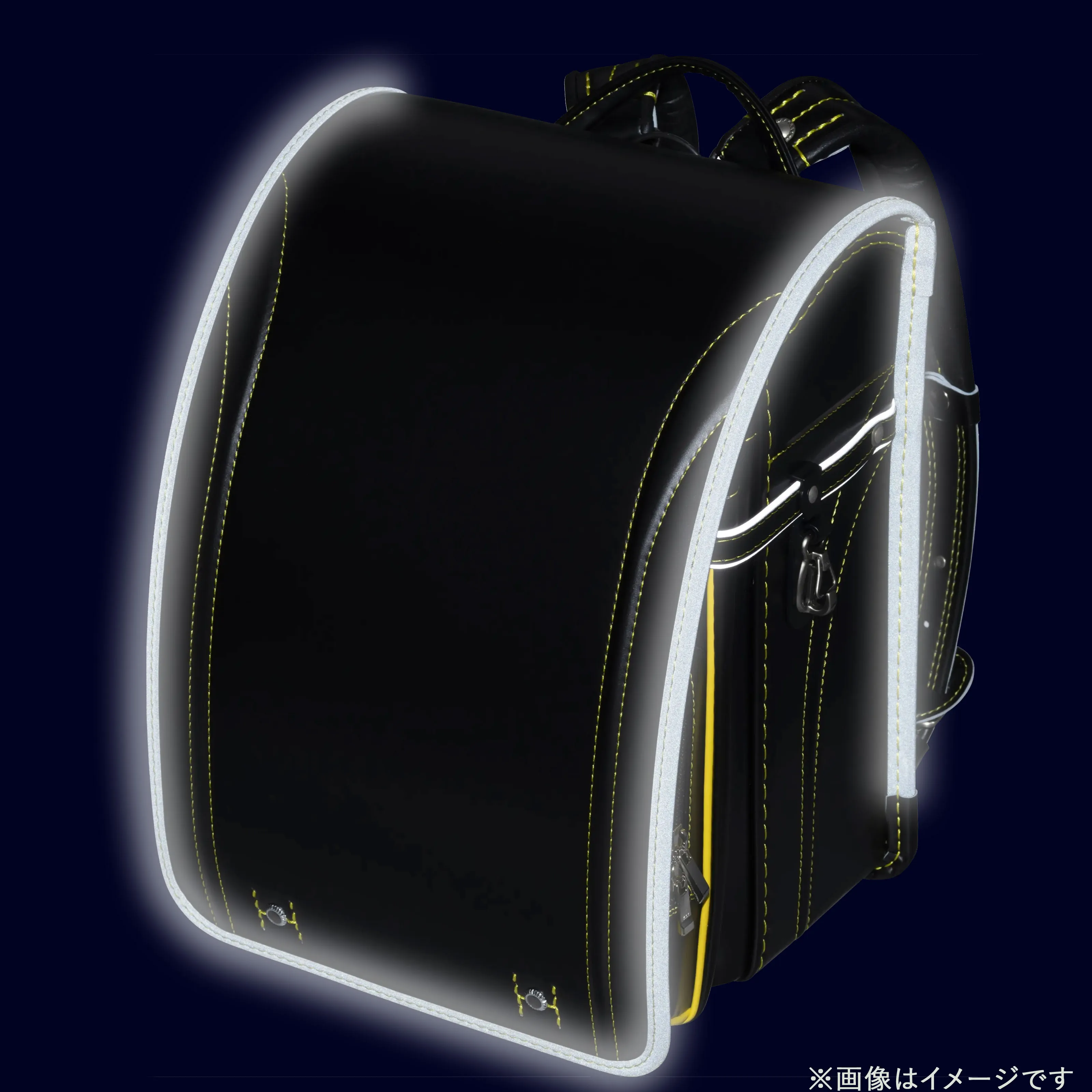 フィットちゃん グッドボーイDX 安ピカッ×楽ッション 黒×イエローステッチ