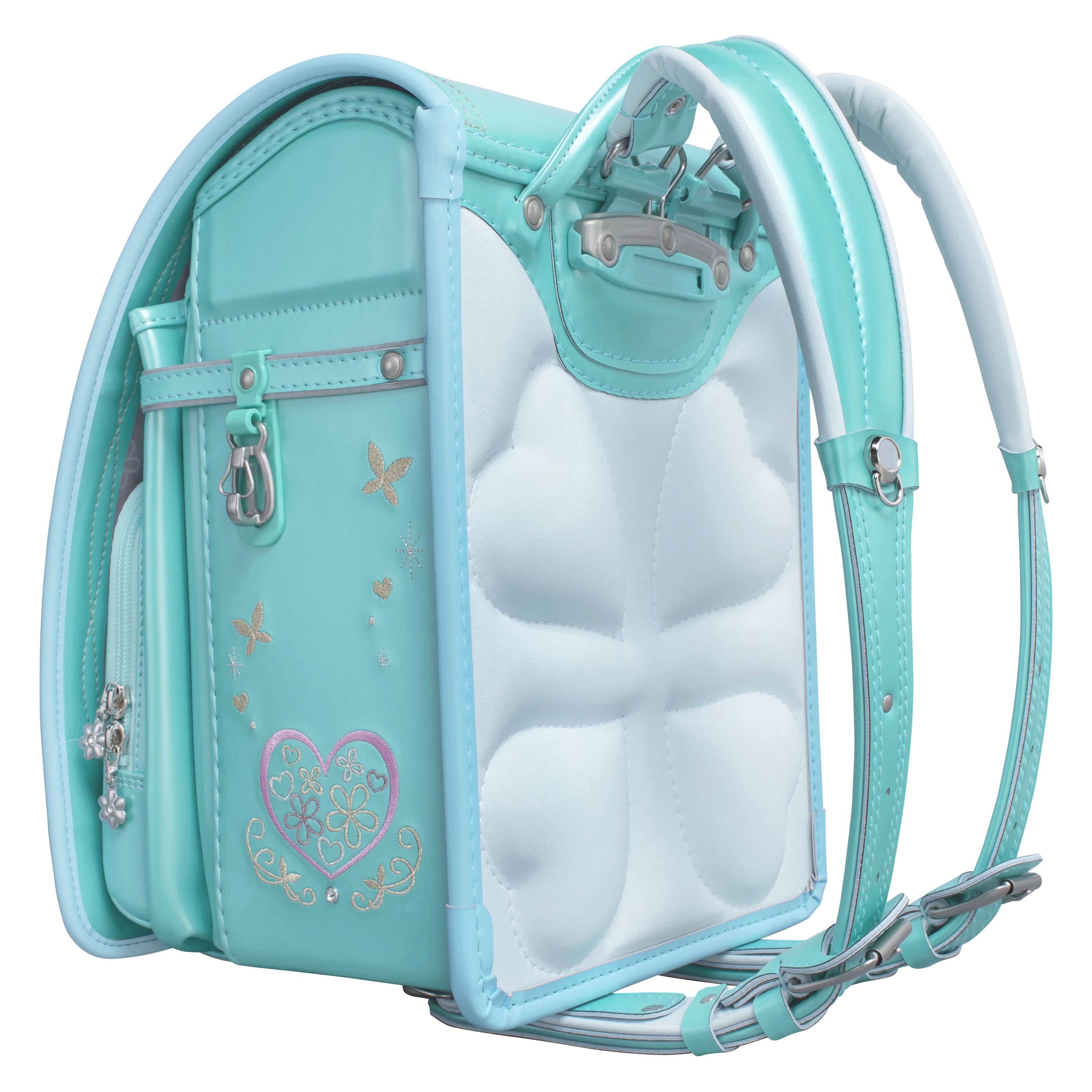 フィットちゃん プラチナフラワー 安ピカッ×楽ッション パールエメラルド×アクア