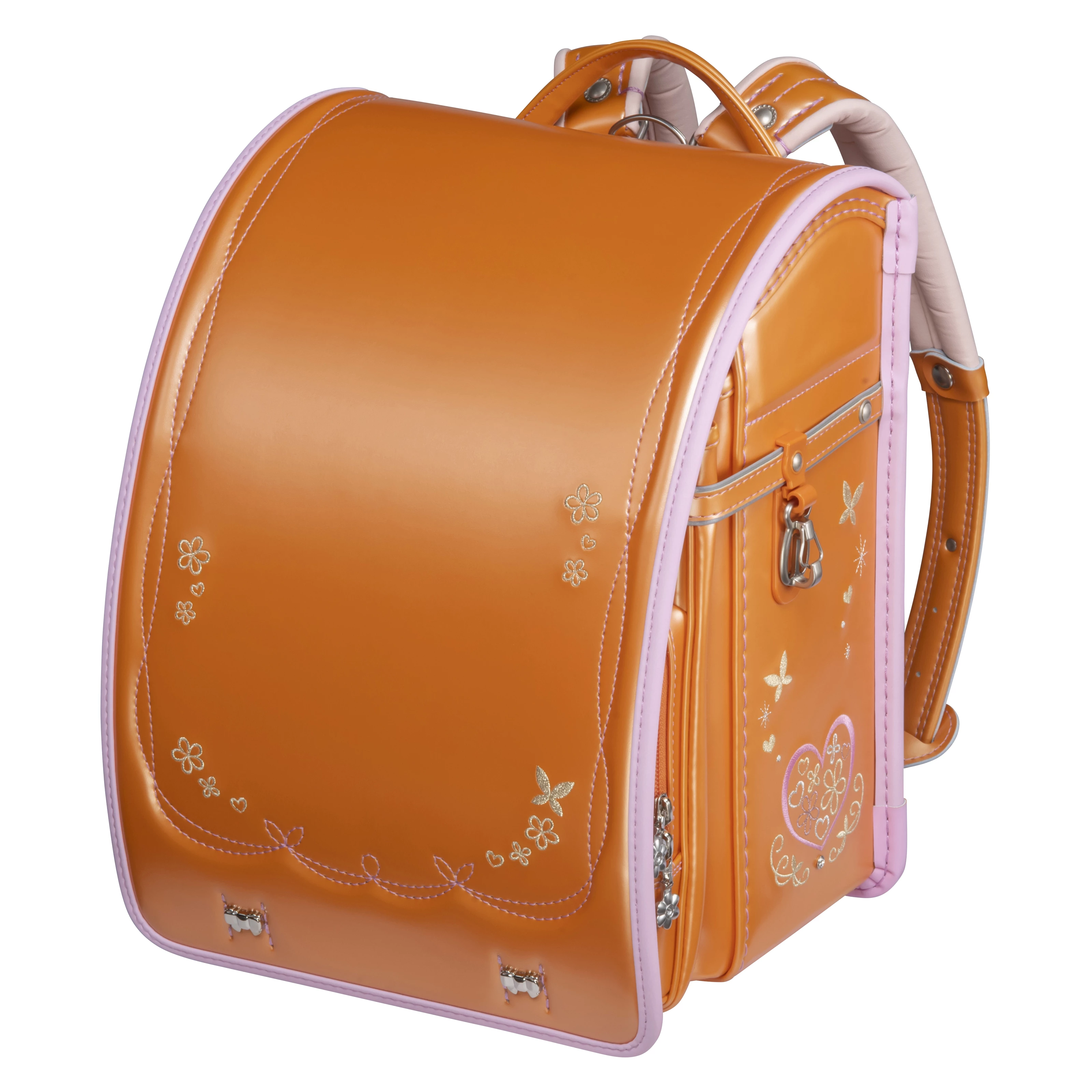フィットちゃん プラチナフラワー 安ピカッ×楽ッション パールオレンジ×ベビーピンク