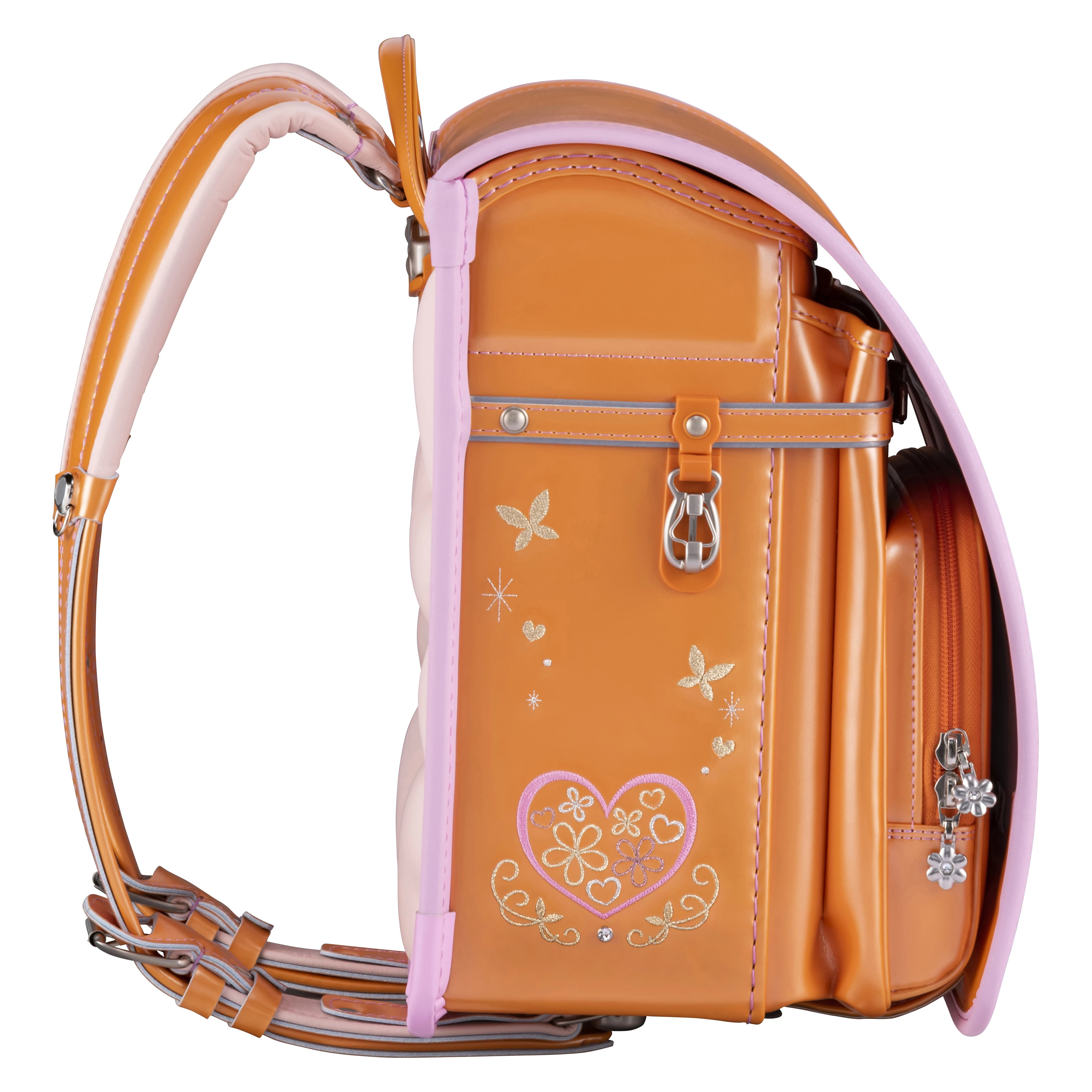 フィットちゃん プラチナフラワー 安ピカッ×楽ッション パールオレンジ×ベビーピンク