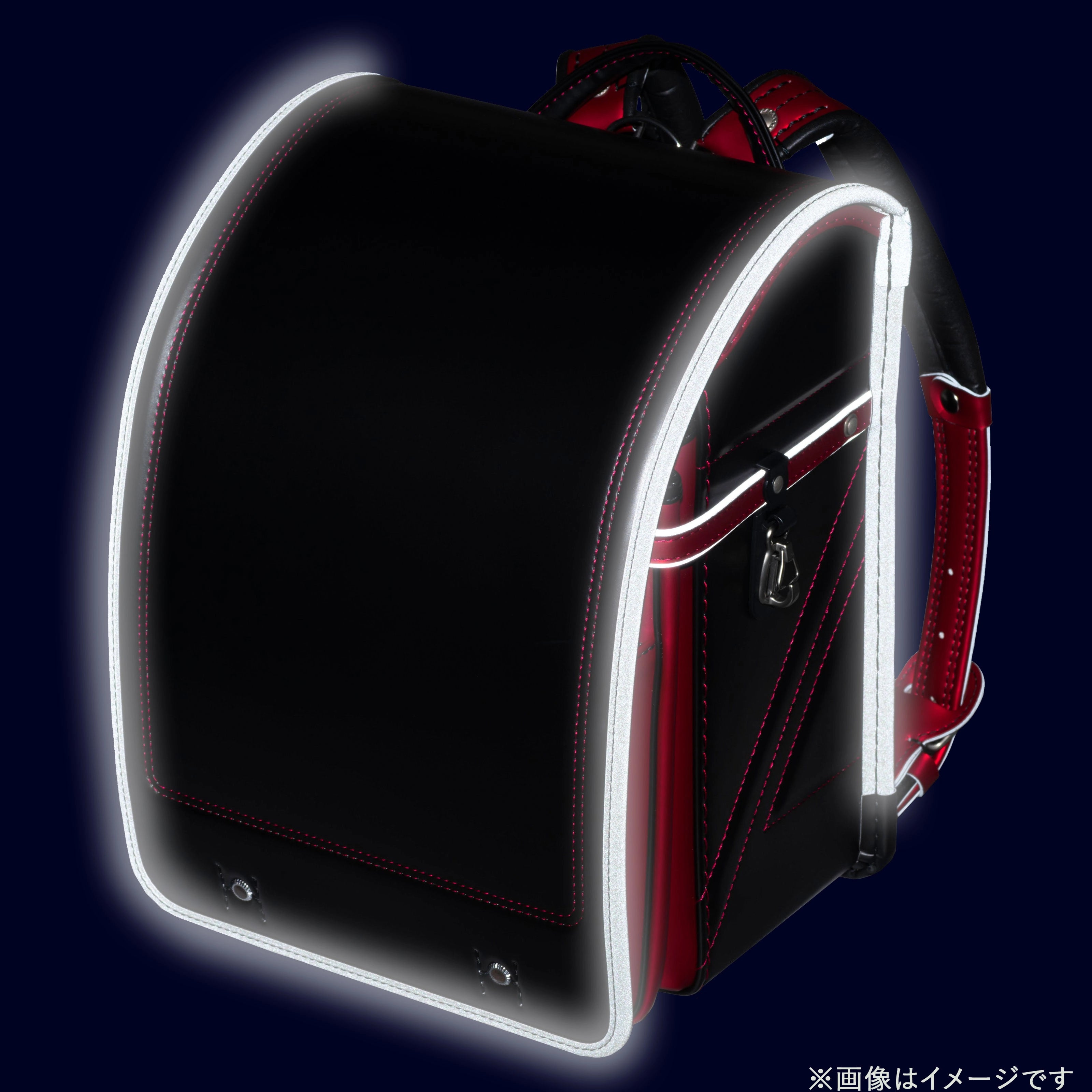 フィットちゃん ストリートファインワイド 安ピカッ×楽ッション 黒×プリズムレッド