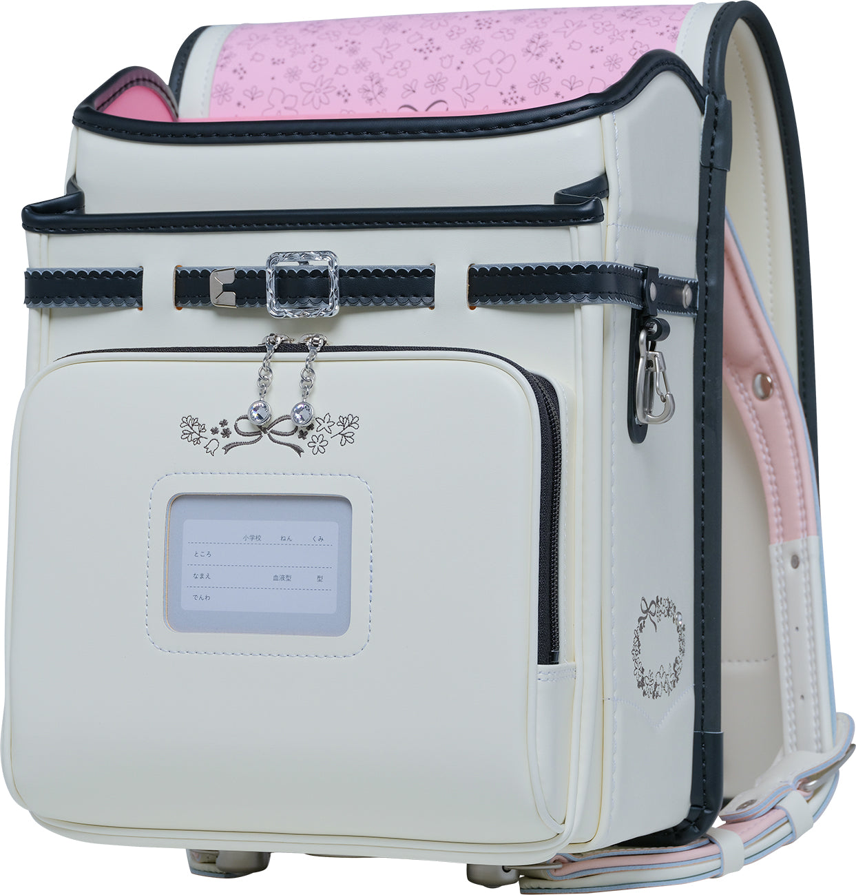 マツモト くるピタ 花かざり アイボリー・ブラック