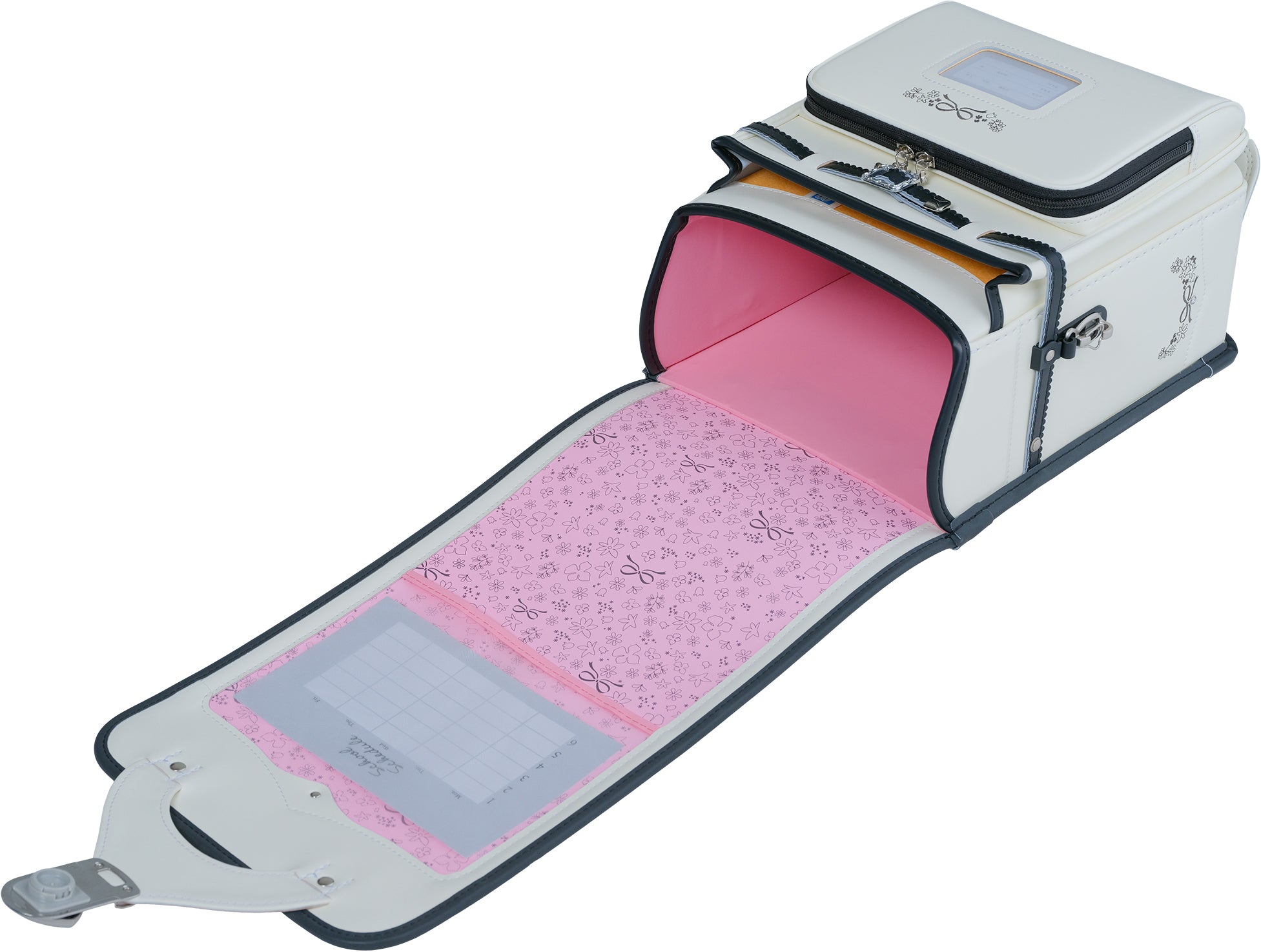 マツモト くるピタ 花かざり アイボリー・ブラック