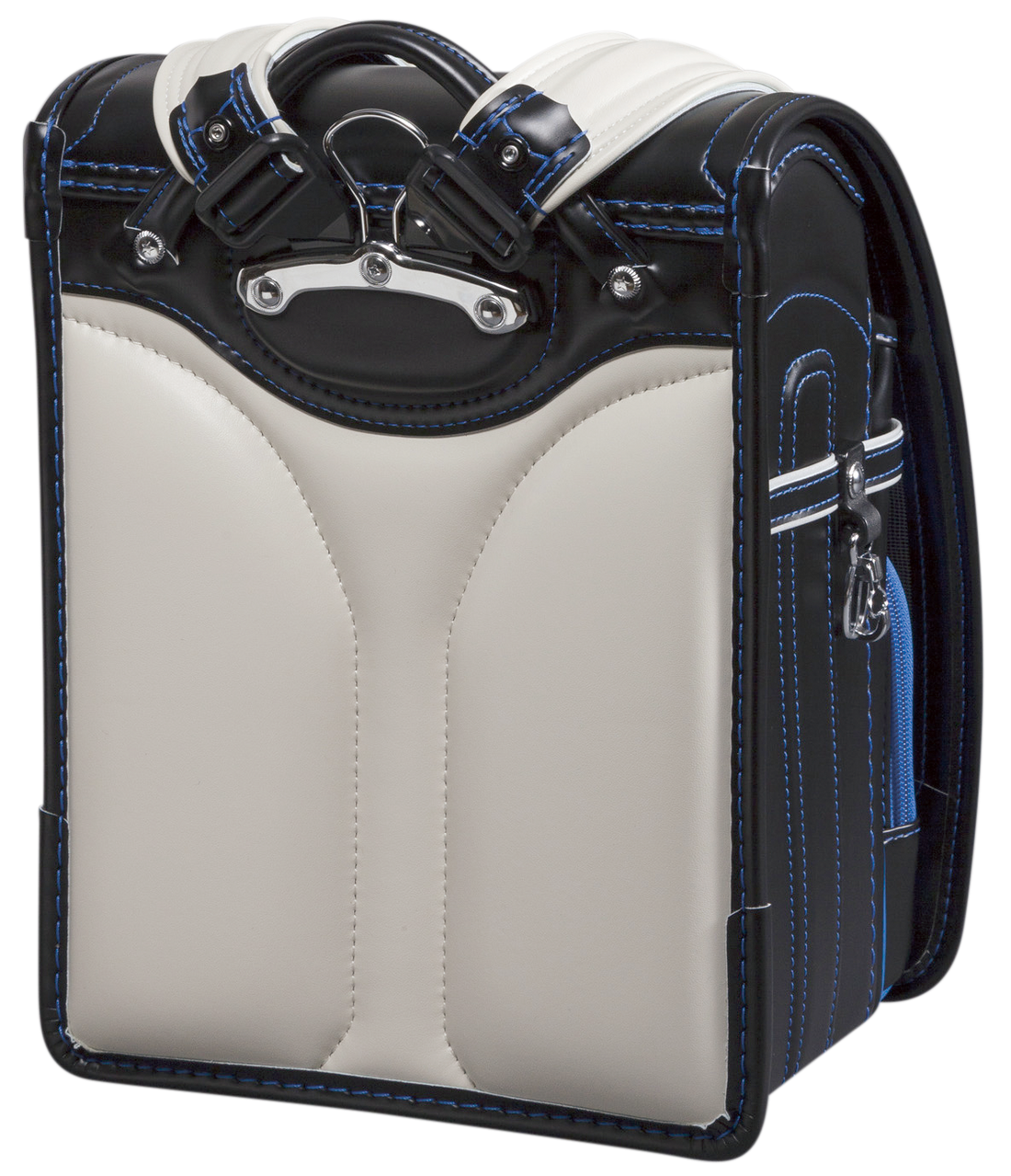 ふくふくらんどオリジナル　人工皮革タフロック®　黒×赤[ステッチ]