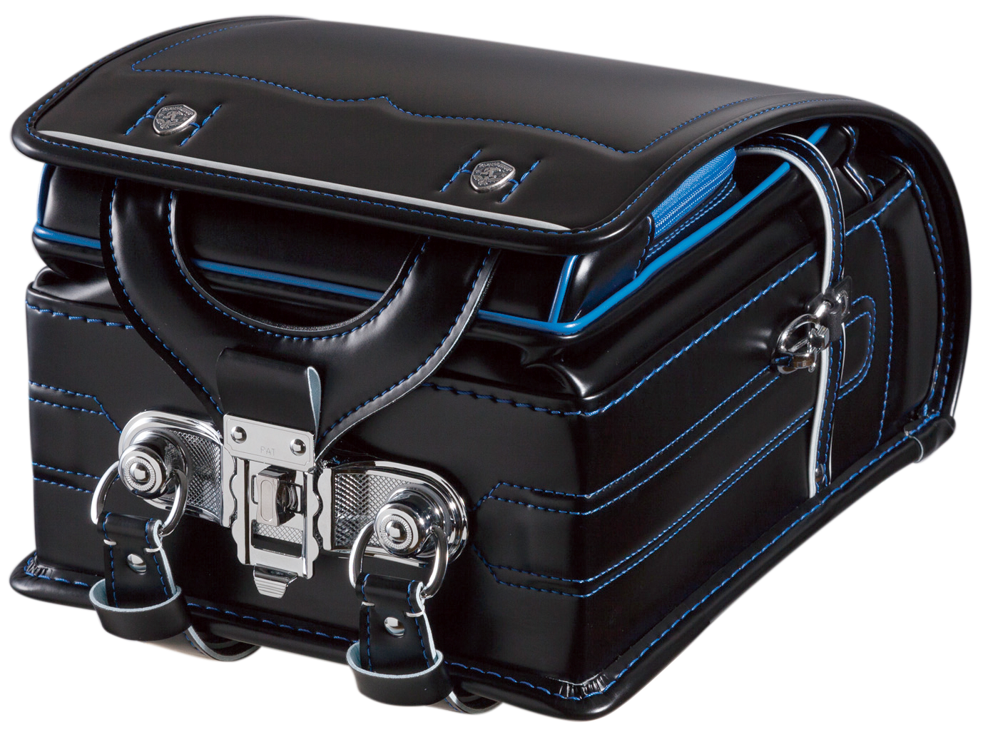 ふくふくらんどオリジナル　人工皮革タフロック®　黒×黒[ステッチ]