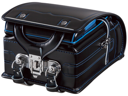 ふくふくらんどオリジナル　人工皮革タフロック®　黒×黒[ステッチ]