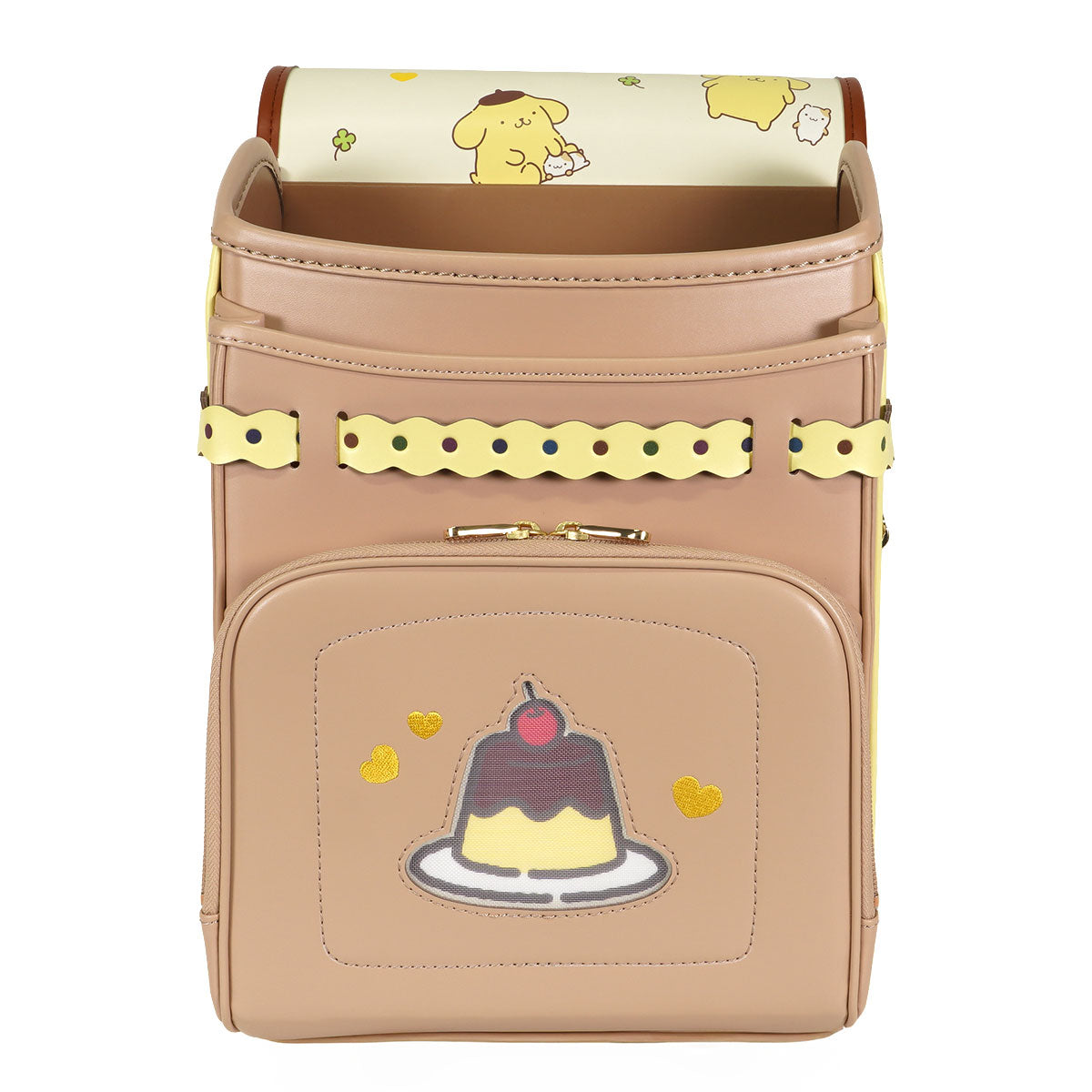 ポムポムプリン ランドセル　ラテ×ライトイエロー