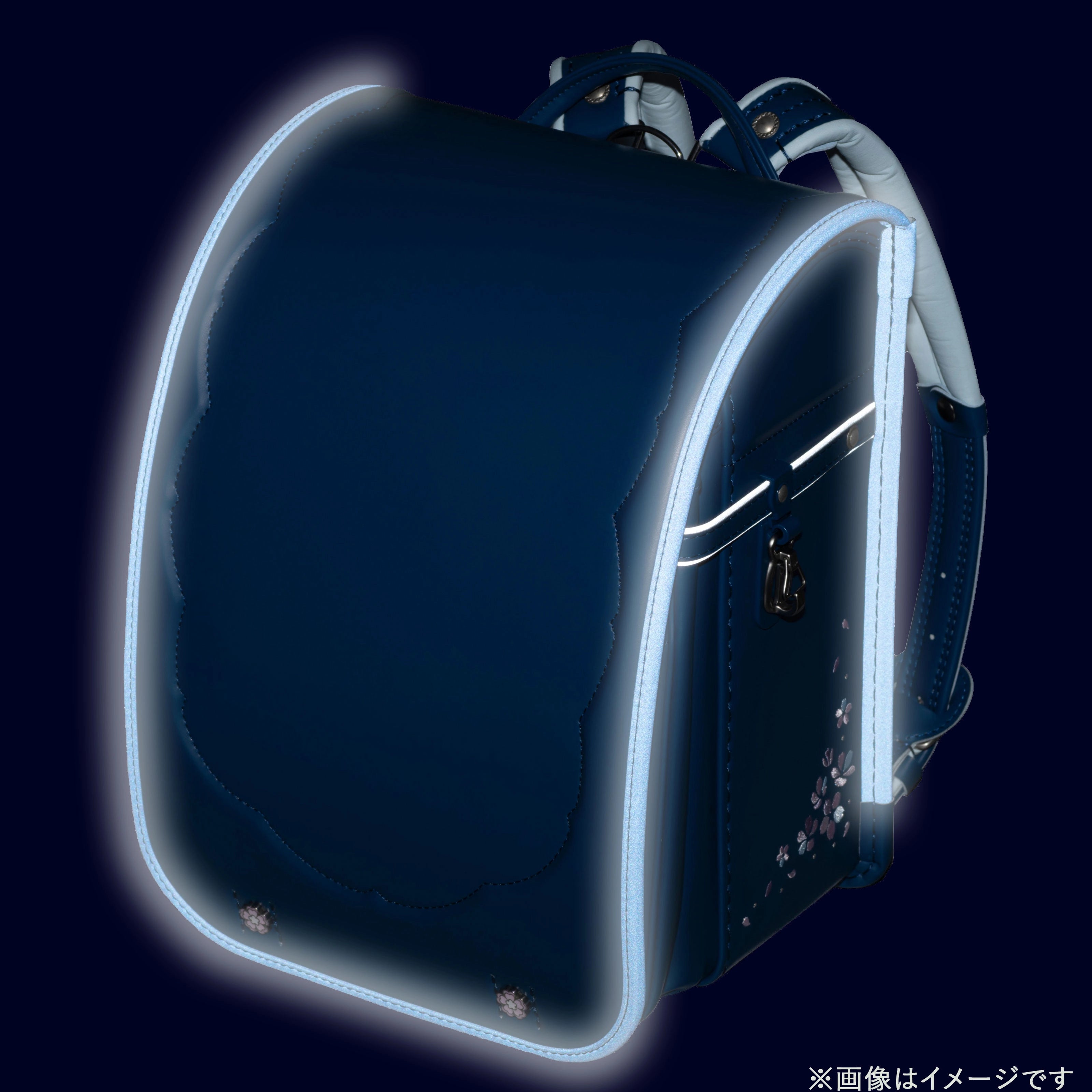 フィットちゃん　はなえみ　安ピカッ×楽ッション　ロイヤルブルー×ネイビーブルー