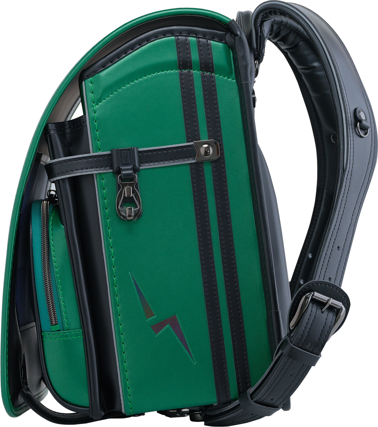 マツモト　くるピタ　レインボースパーク　ブラック×メタリックグリーン