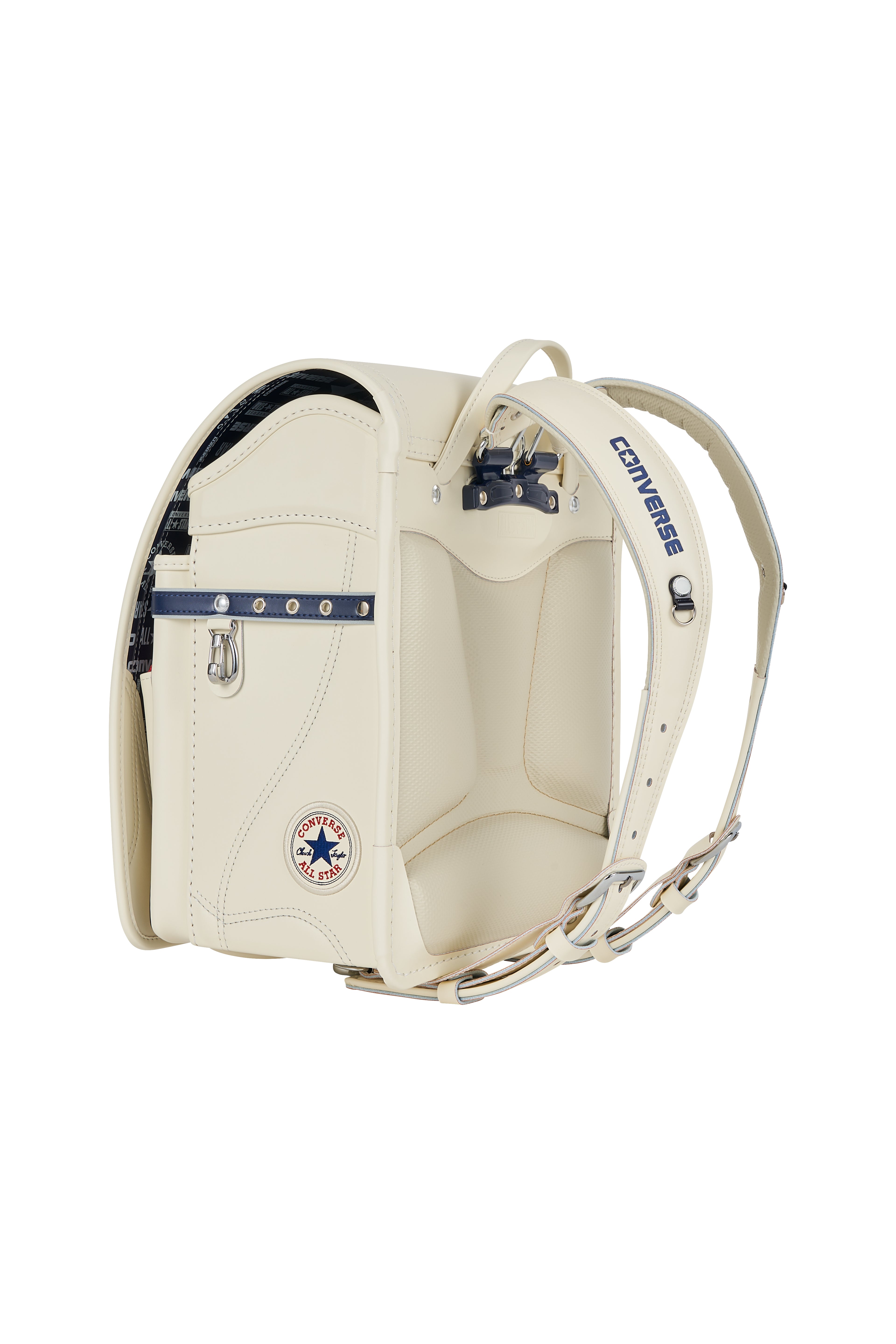 キッズアミ／ナース鞄工　CONVERSE　オールスターモデル　ホワイト×ネイビーブルー