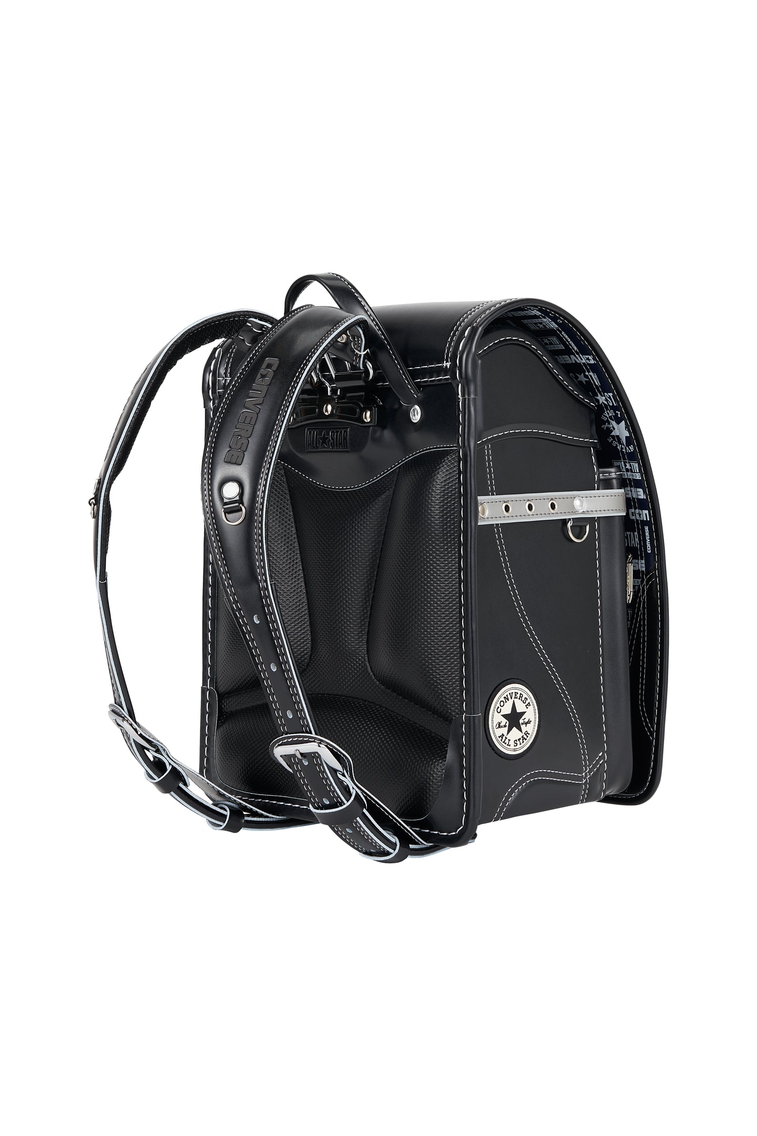 キッズアミ／ナース鞄工　CONVERSE　オールスターモデル　ブラック×シルバー/ホワイト