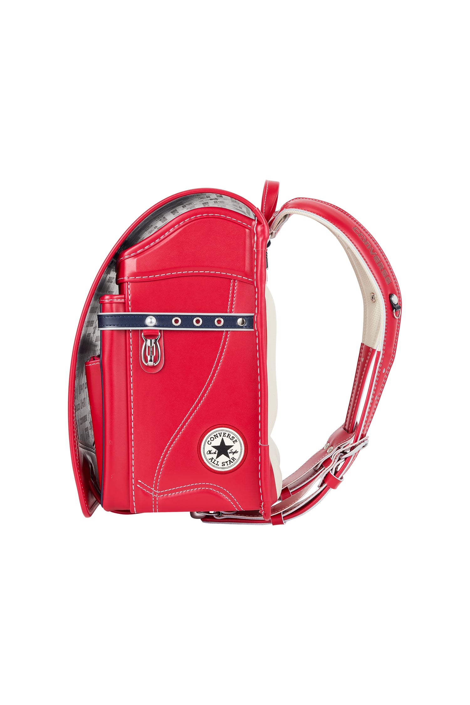 キッズアミ／ナース鞄工　CONVERSE　オールスターモデル　ビビッドピンク×ネイビーブルー/ホワイト