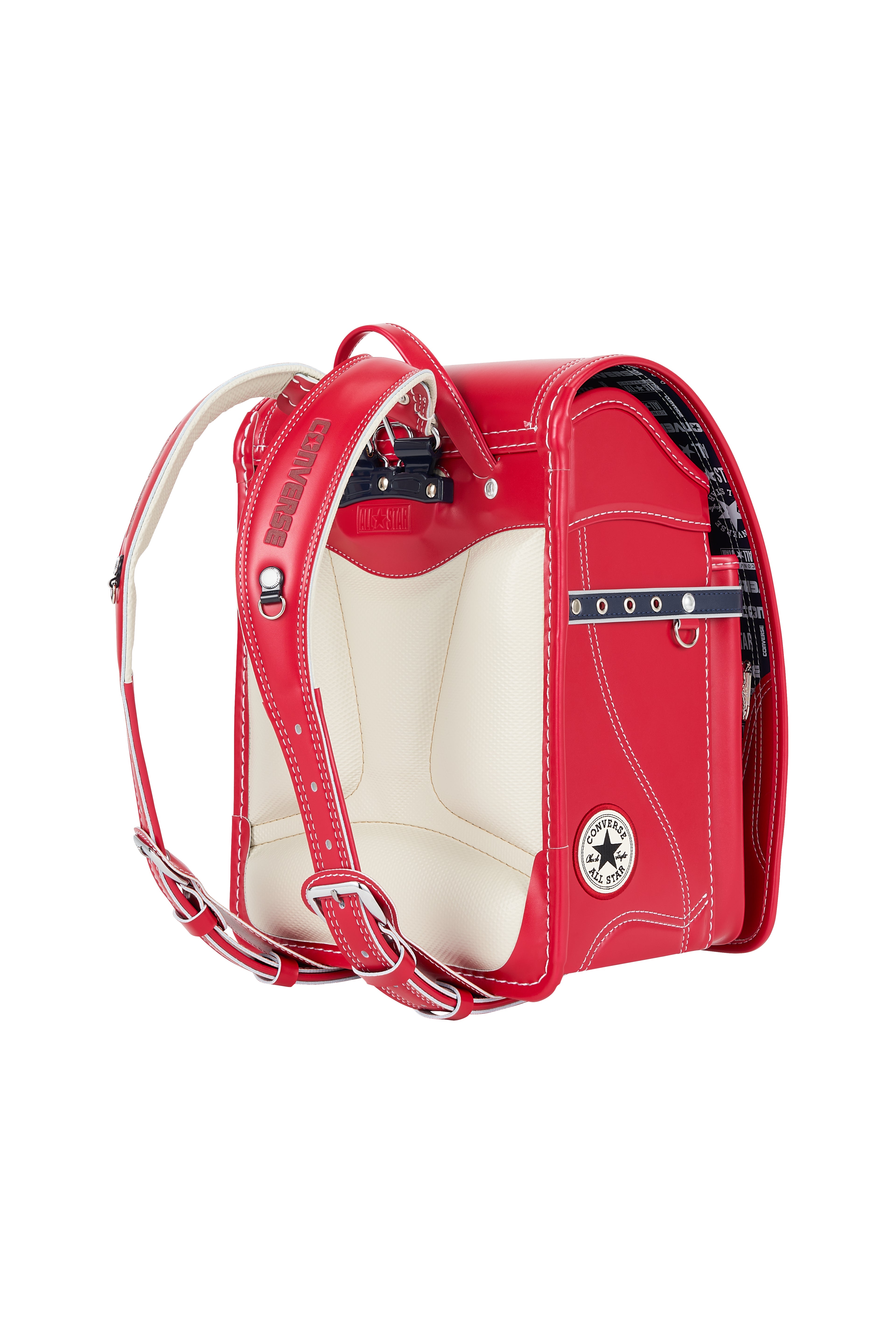 キッズアミ／ナース鞄工　CONVERSE　オールスターモデル　ビビッドピンク×ネイビーブルー/ホワイト