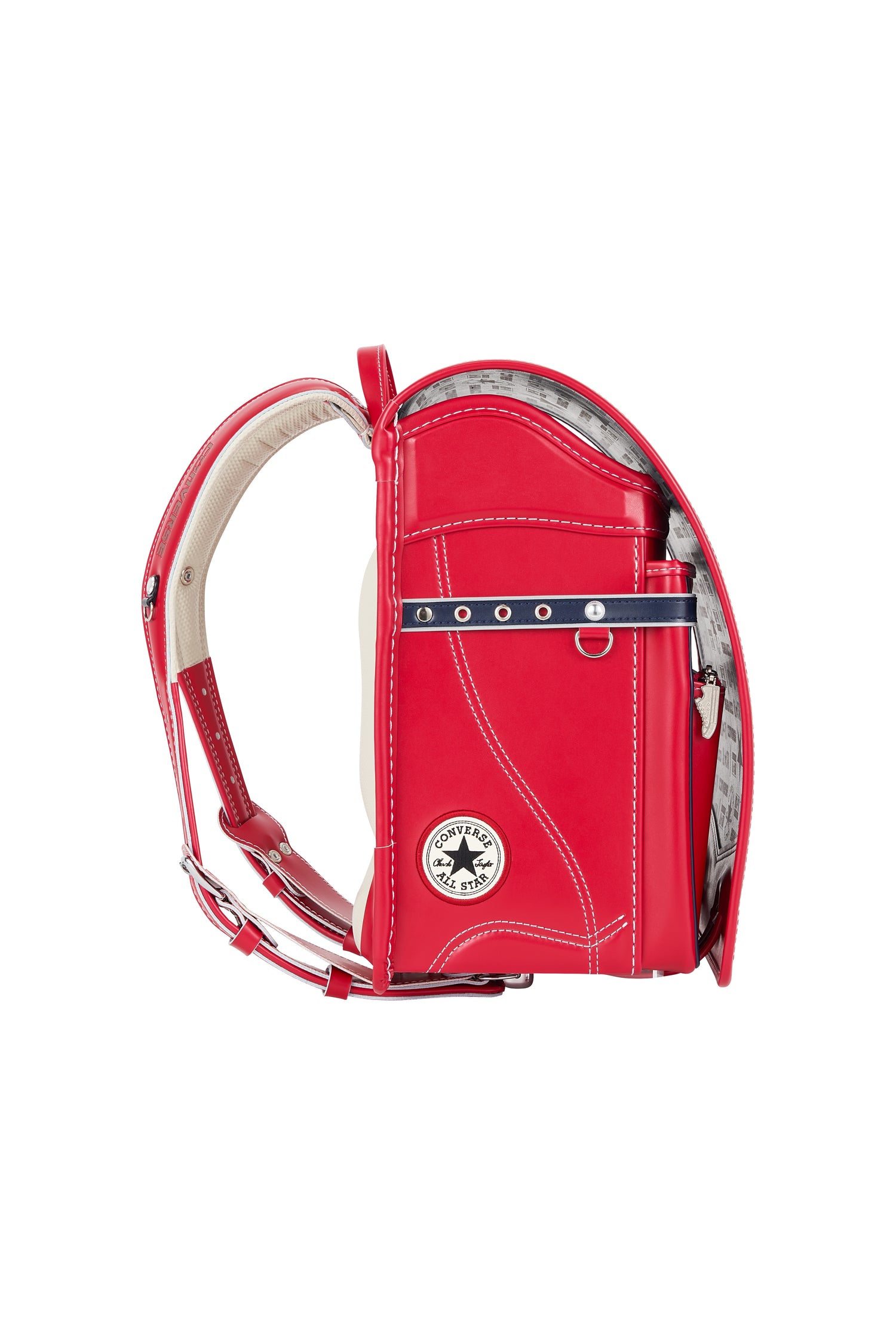 キッズアミ／ナース鞄工　CONVERSE　オールスターモデル　ビビッドピンク×ネイビーブルー/ホワイト