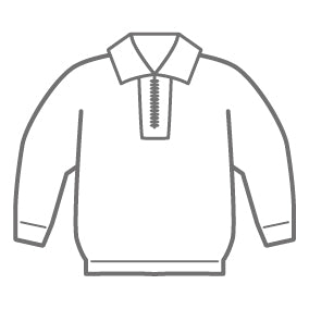 体操服・上　長袖チャックタイプ