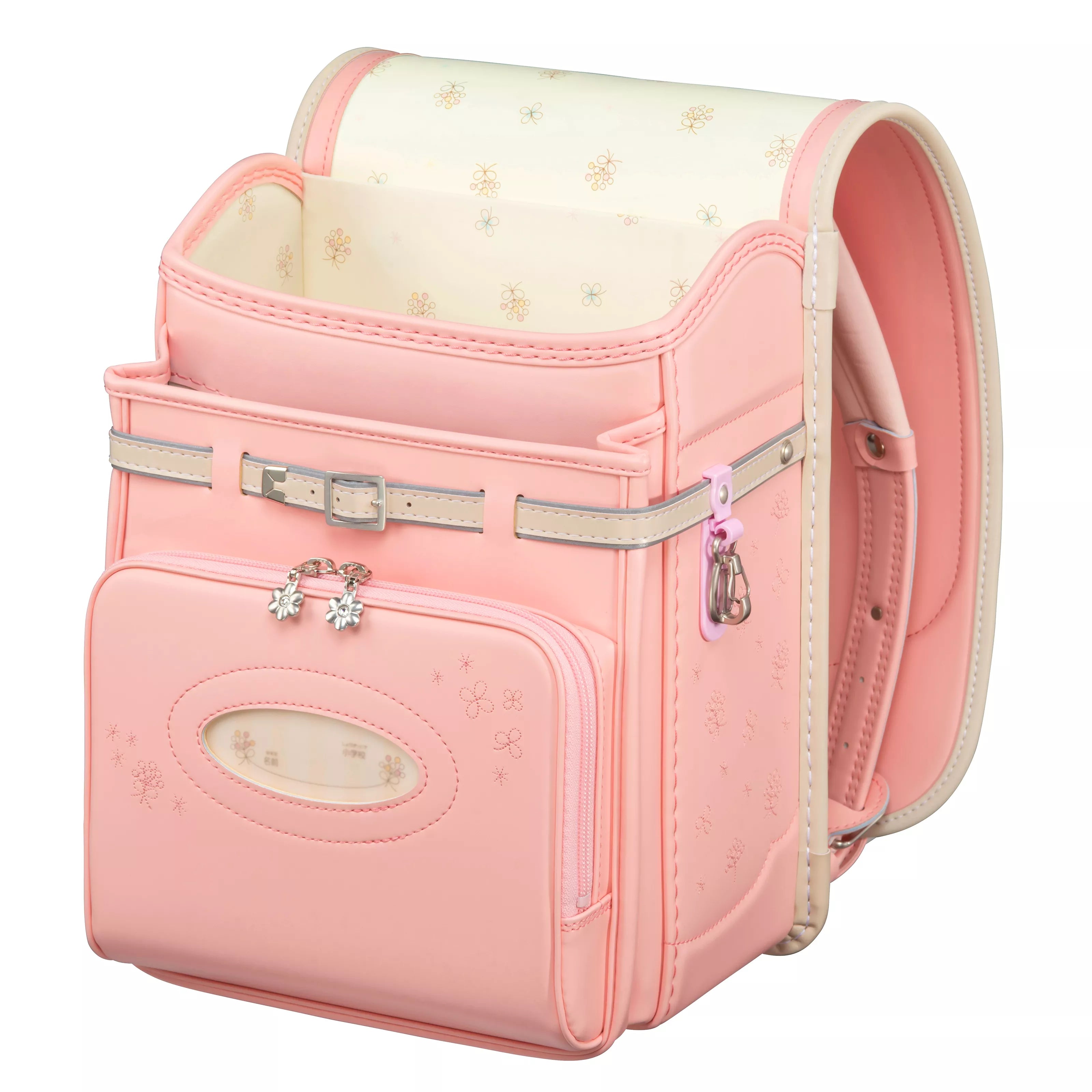 フィットちゃん　シュシュ・フローラ　安ピカッ×楽ッション ペールピンク×ベージュ