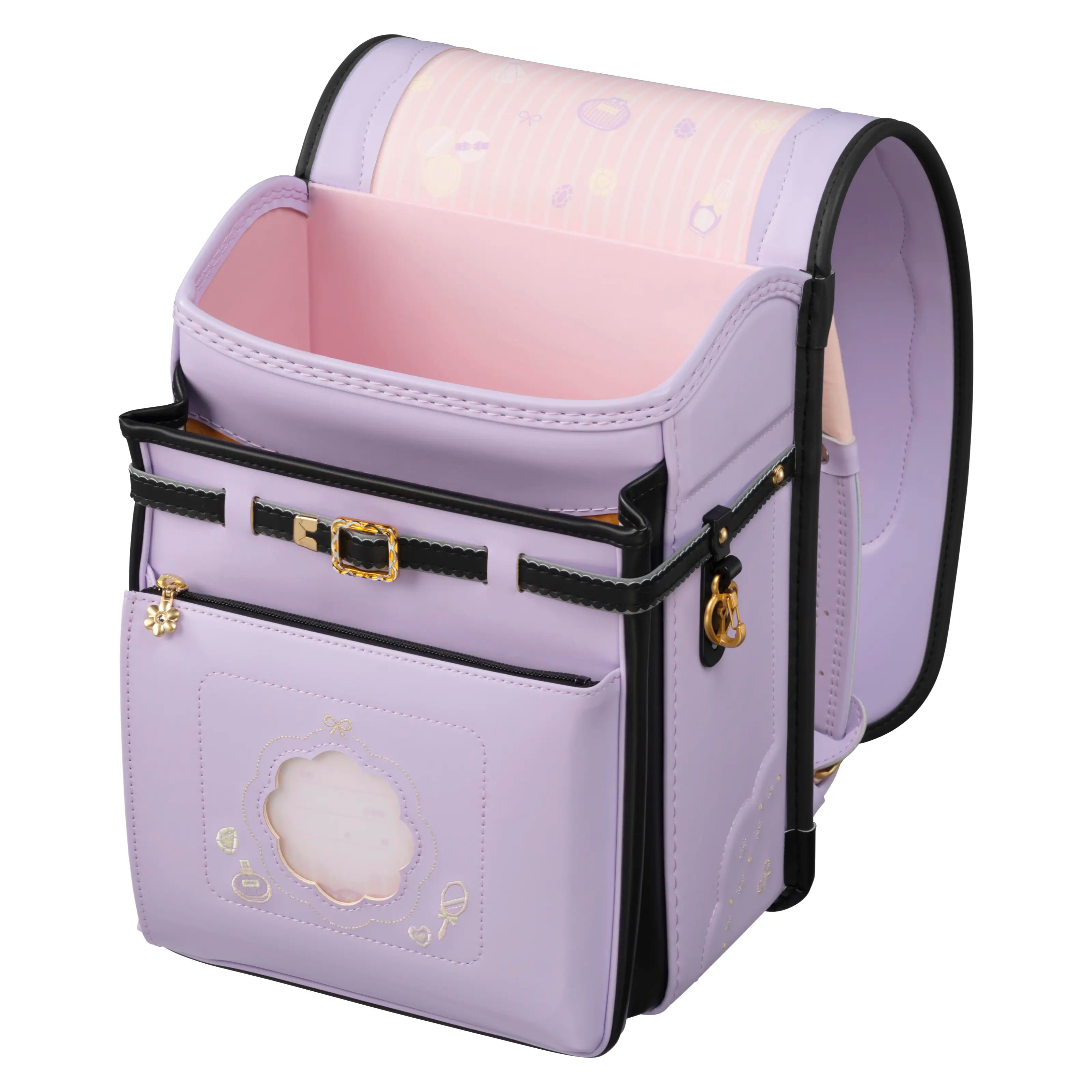 フィットちゃん　ミオコフレ　安ピカッ×楽ッション　ペールラベンダー×クロ