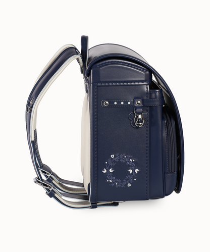 EISHIN　フラワーリース　ライトネイビー