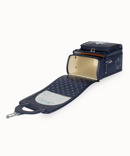 EISHIN　フラワーリース　ライトネイビー