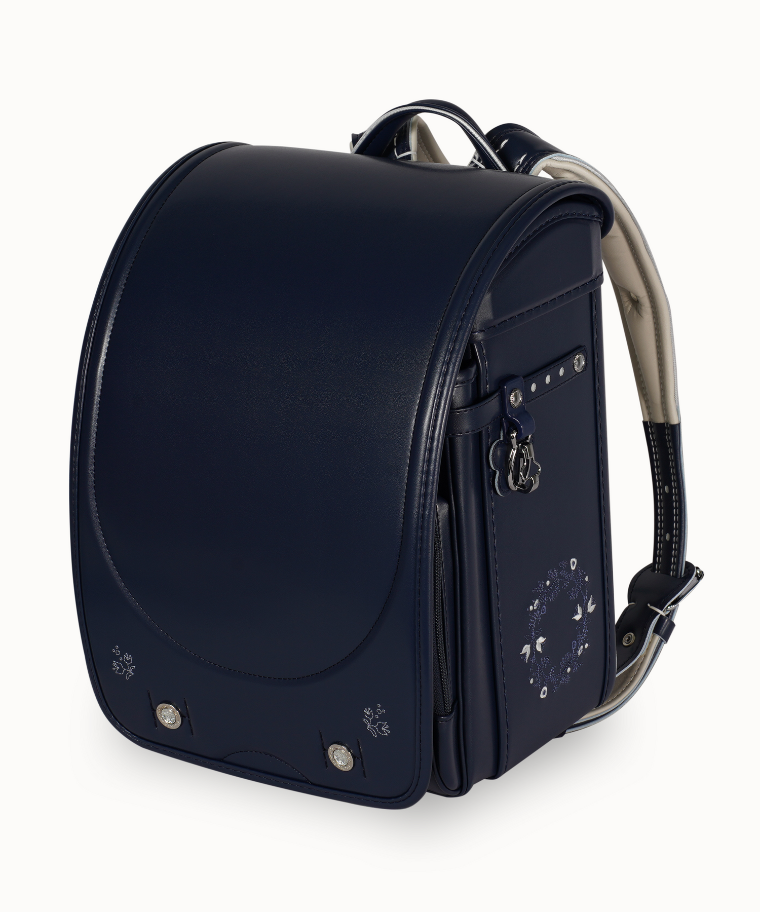 EISHIN　フラワーリース　ライトネイビー