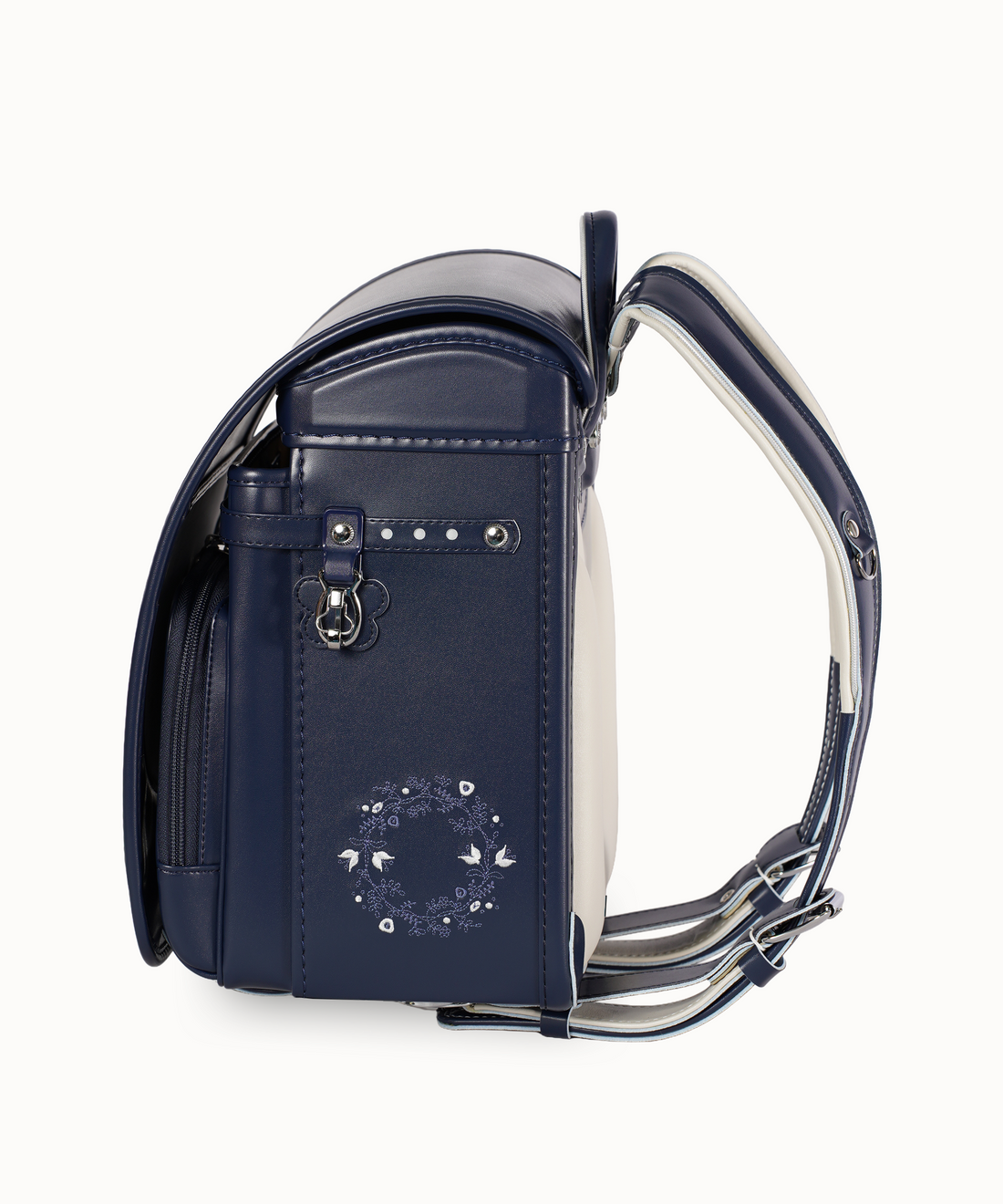 EISHIN　フラワーリース　ライトネイビー