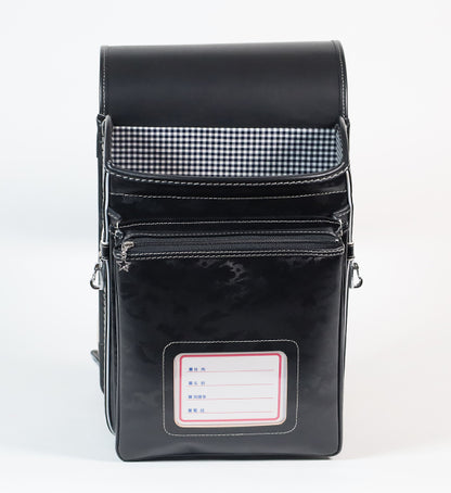 松山製鞄　牛革迷彩　黒