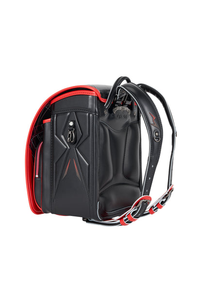 キッズアミ／ナース鞄工　アメコミヒーロー　ブラック×オレンジバーミリオン