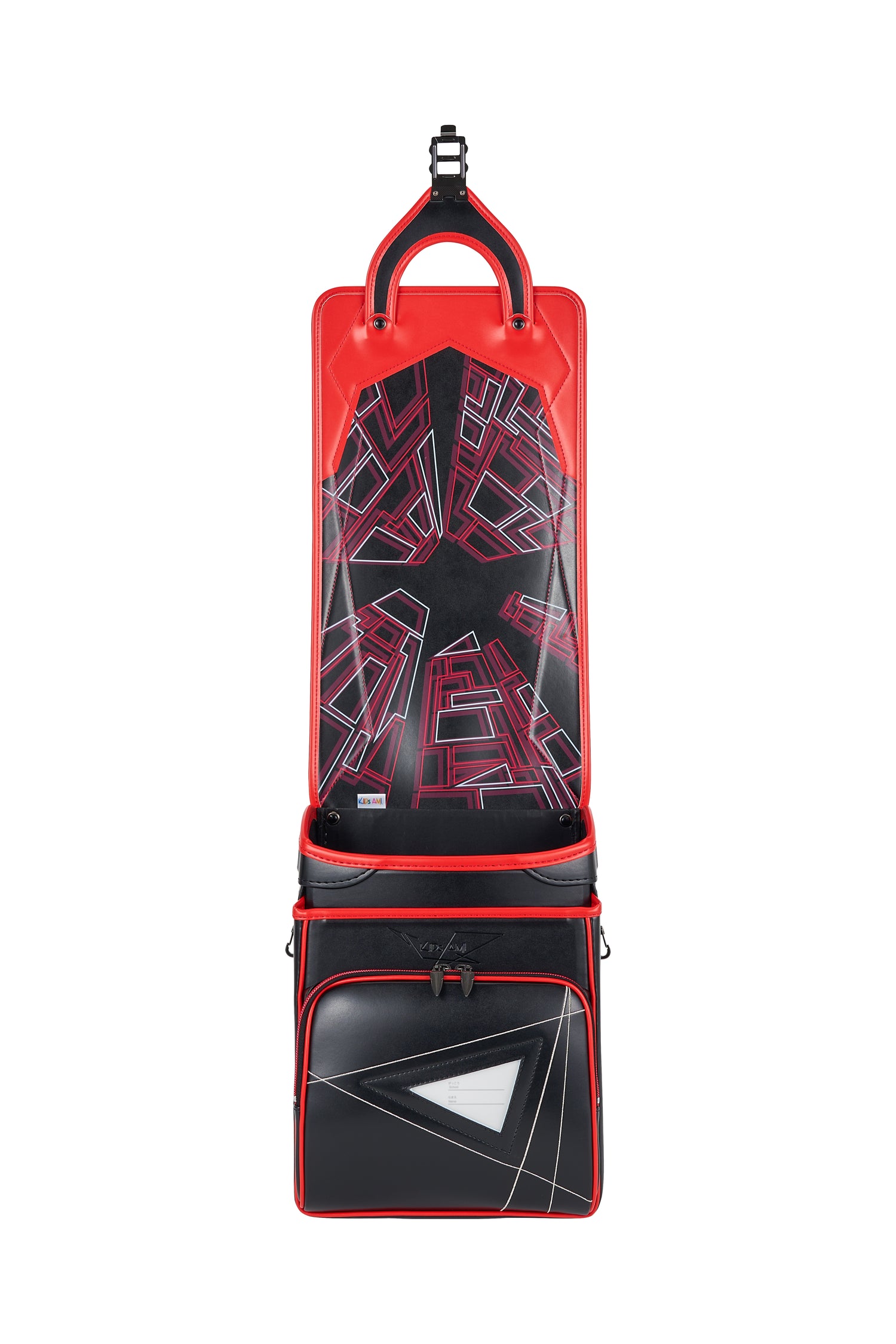 キッズアミ／ナース鞄工　アメコミヒーロー　ブラック×オレンジバーミリオン