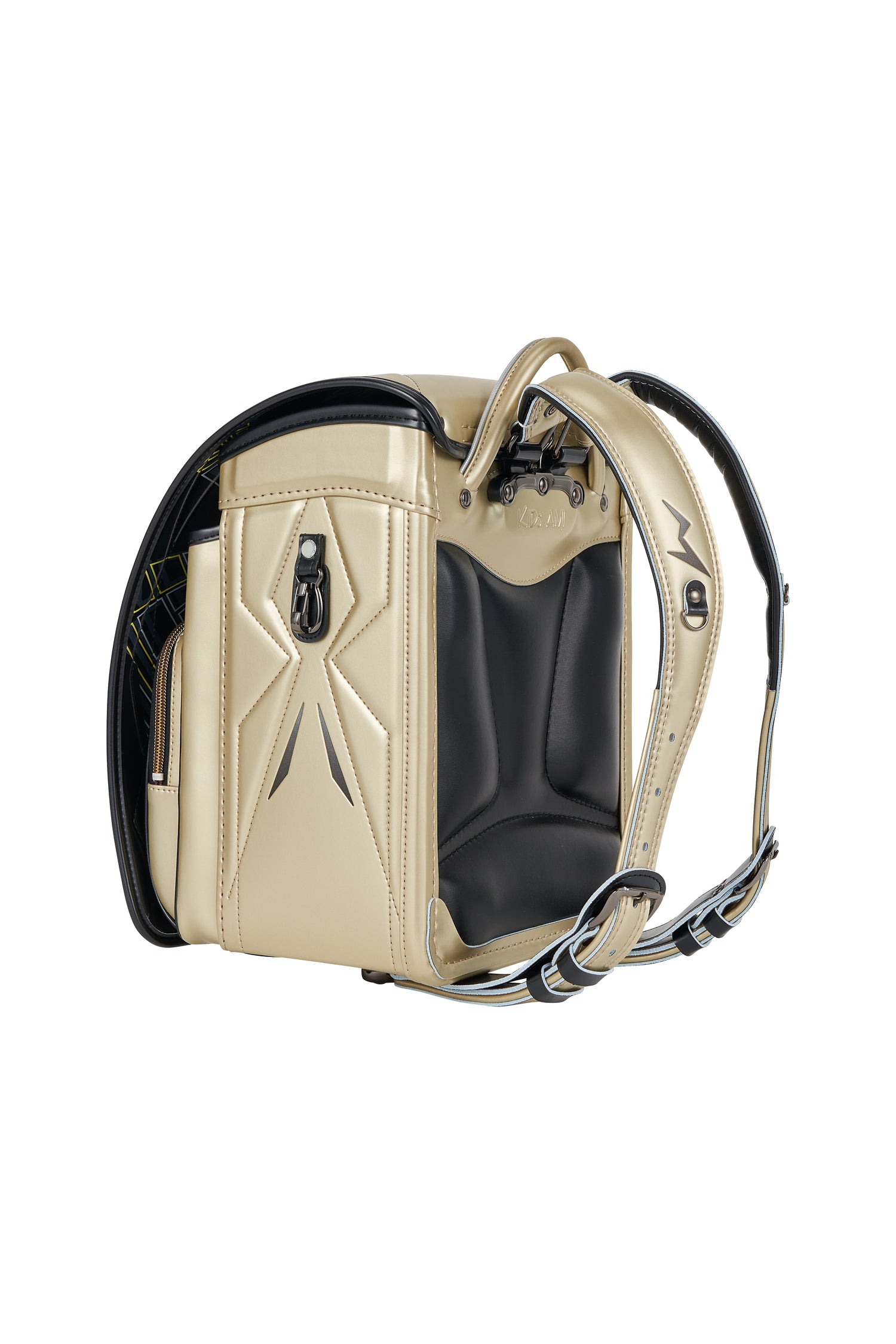 キッズアミ／ナース鞄工　アメコミヒーロー　シャンパンゴールド×ブラック