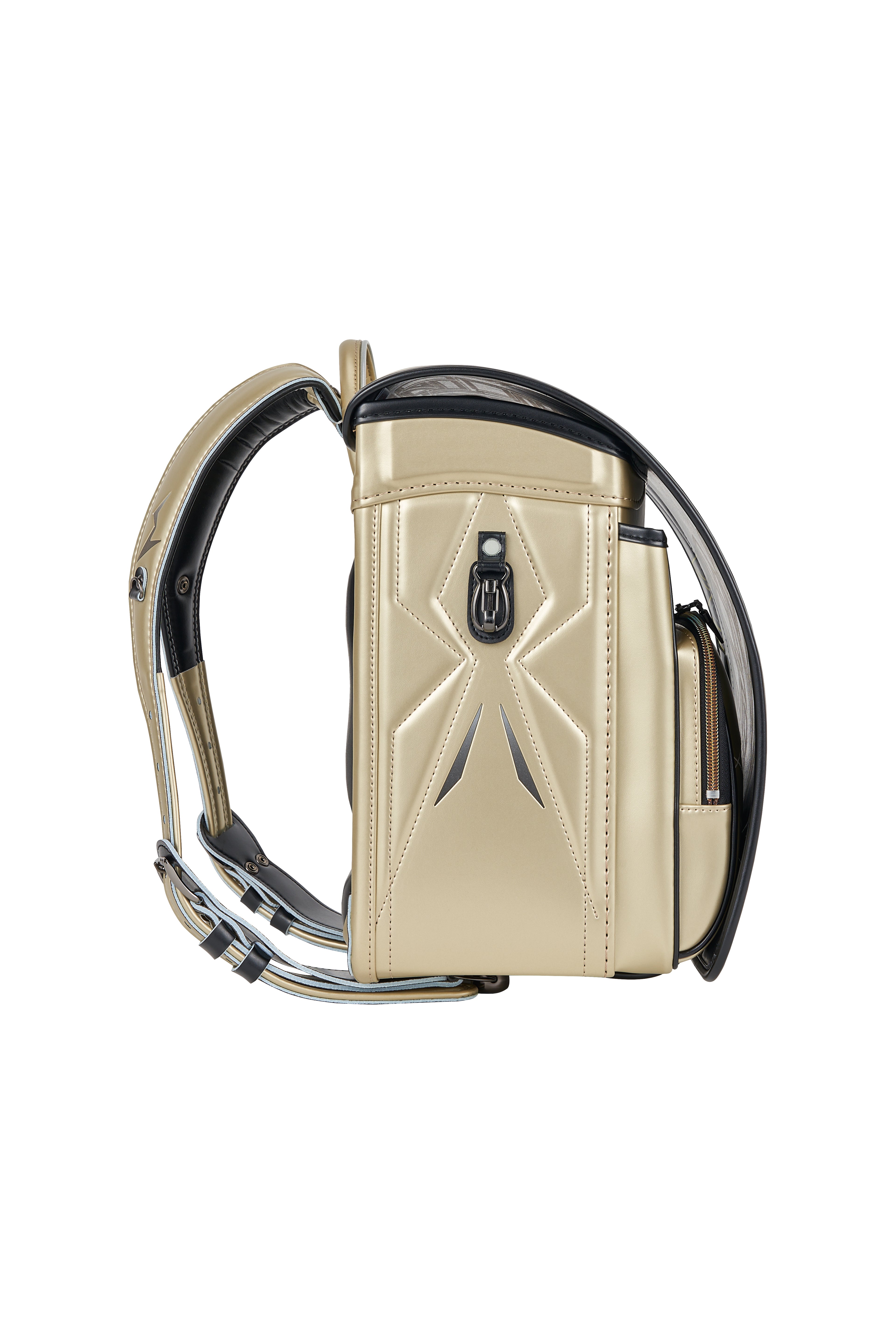 キッズアミ／ナース鞄工　アメコミヒーロー　シャンパンゴールド×ブラック