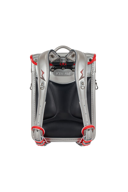 キッズアミ／ナース鞄工　アメコミヒーロー　シルバー×オレンジバーミリオン