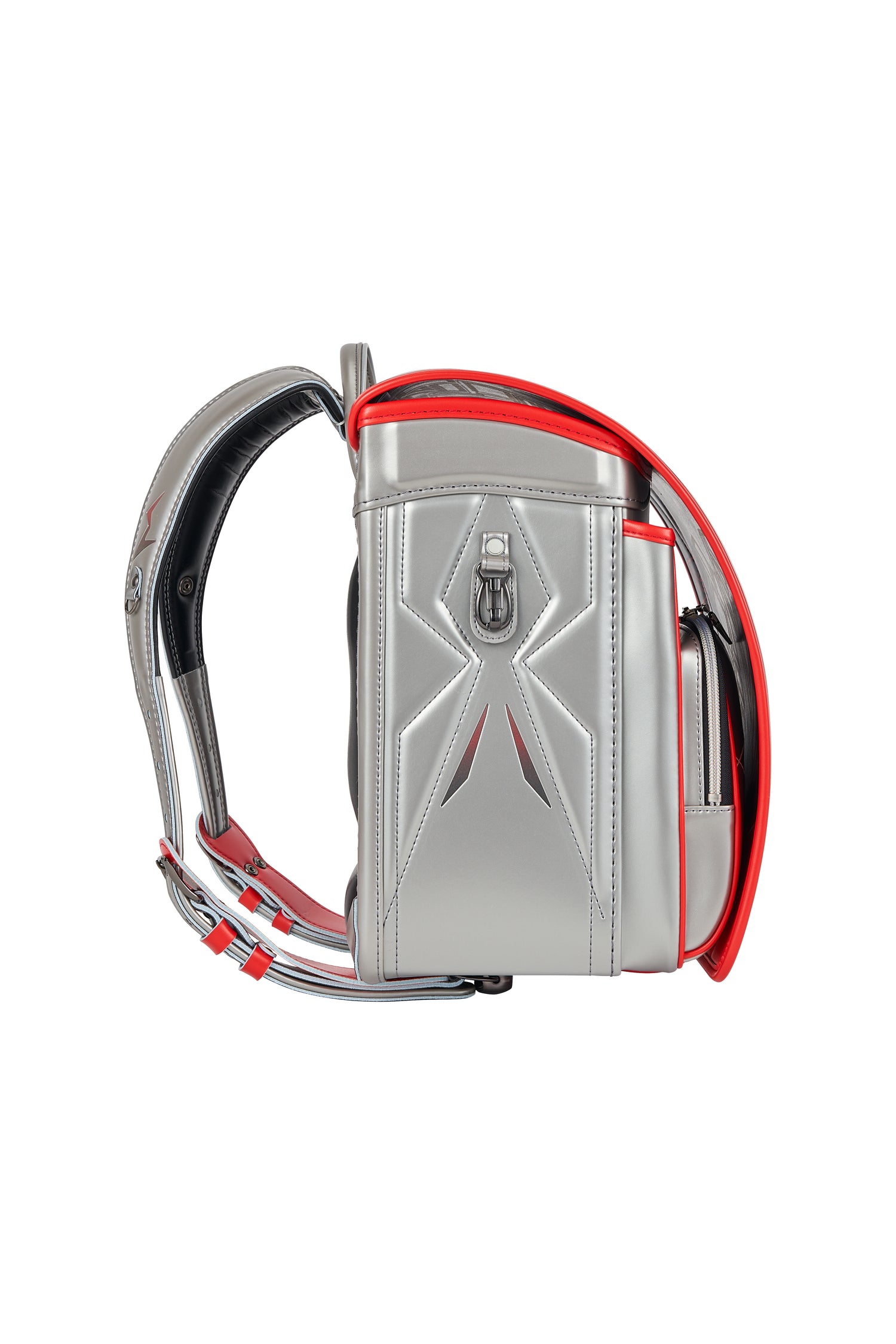 キッズアミ／ナース鞄工　アメコミヒーロー　シルバー×オレンジバーミリオン