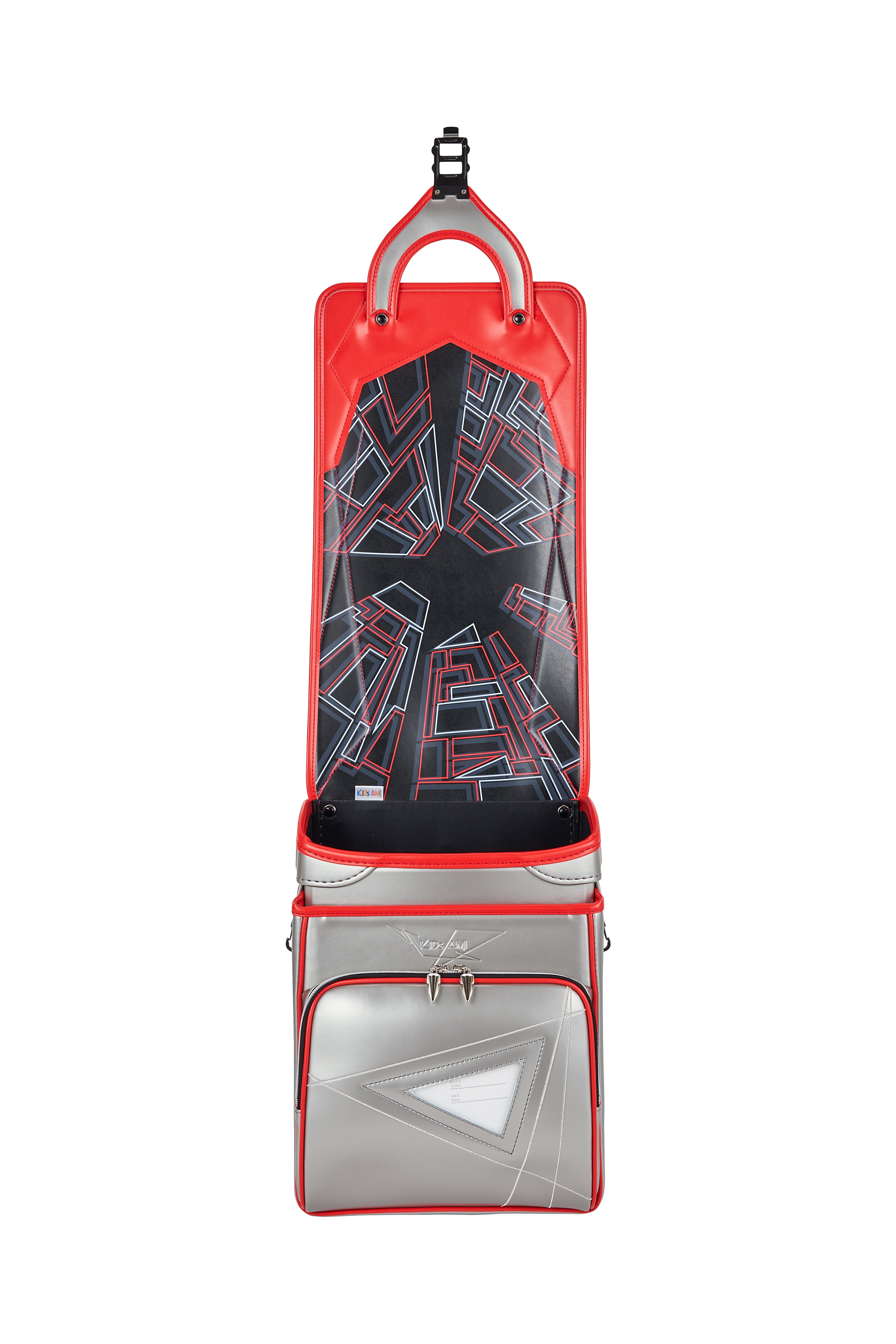 キッズアミ／ナース鞄工　アメコミヒーロー　シルバー×オレンジバーミリオン