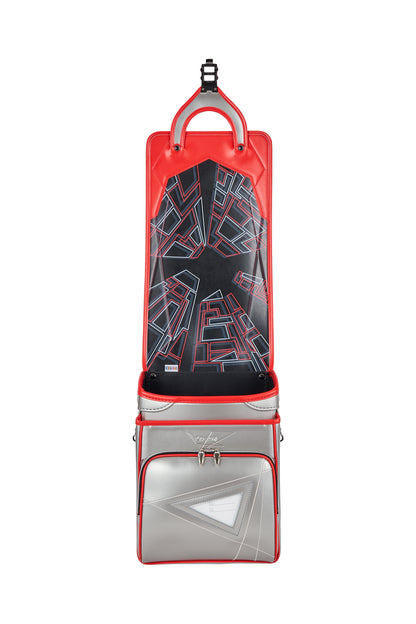 キッズアミ／ナース鞄工　アメコミヒーロー　シルバー×オレンジバーミリオン